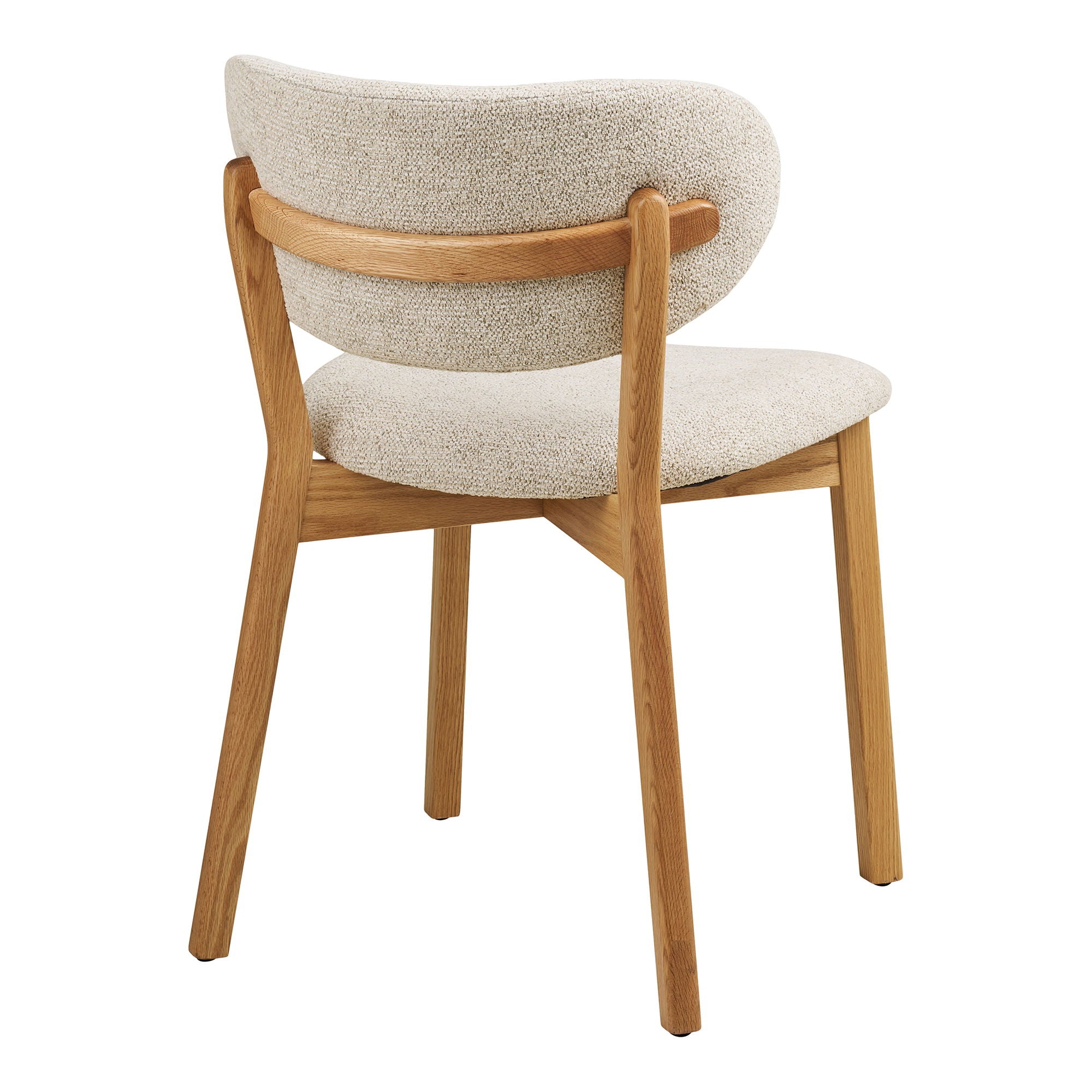 Dunkirk Spisebordsstol - Spisebordsstol, egetræ med stof sæde, beige HN1318