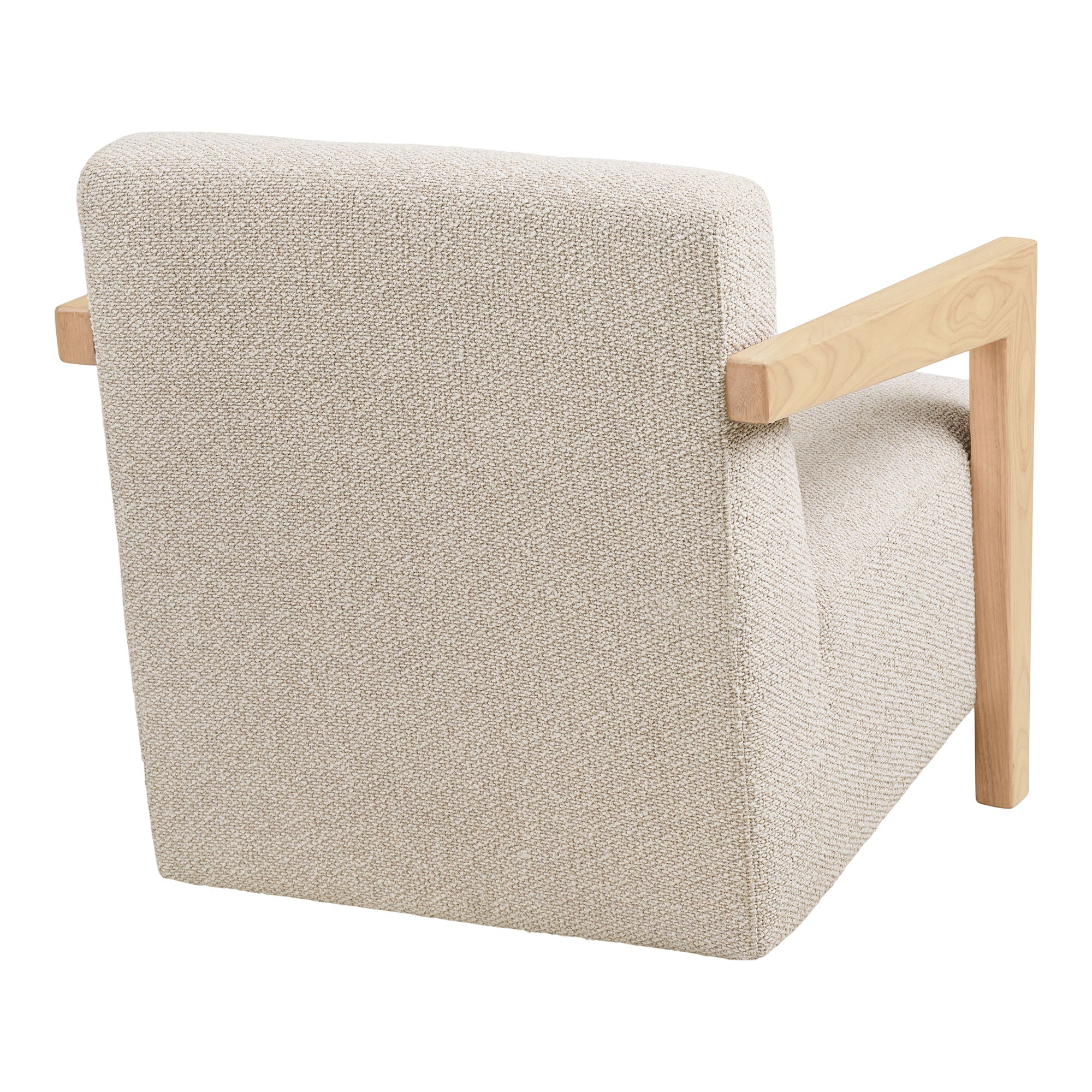 Caracas Loungestol - Loungestol med armlæn, egetræ, beige HN1321