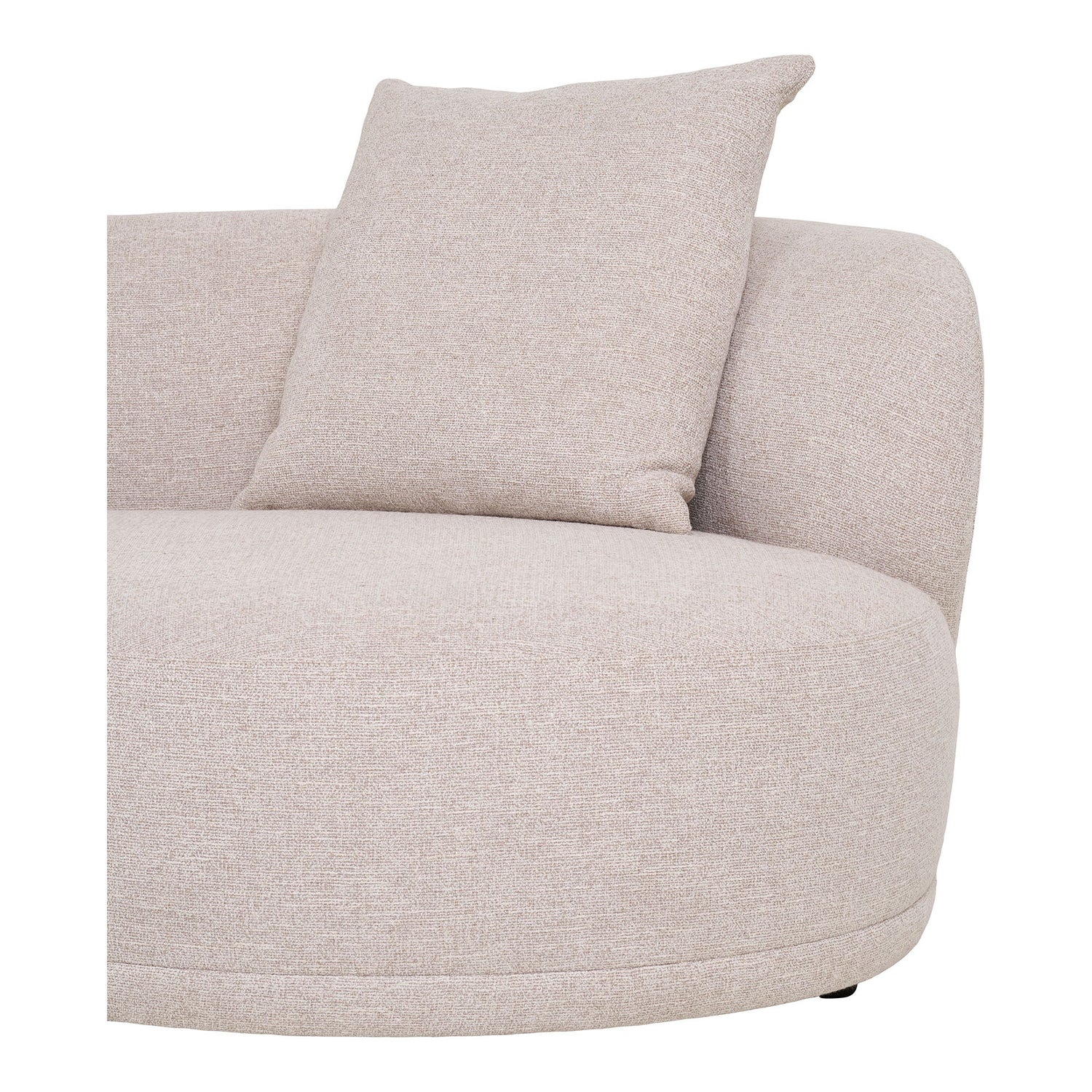 Sofa med 2 puder, venstrevendt, natur, HN1295