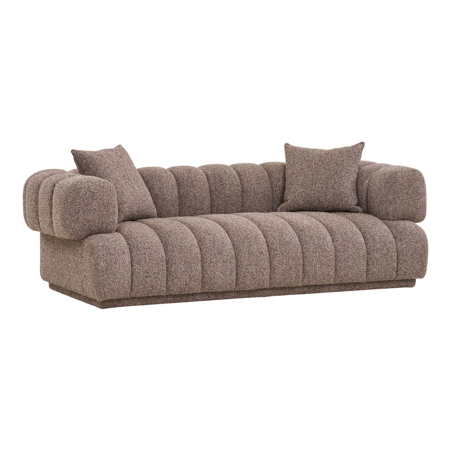 Sofa med 2 puder, brun, HN1296