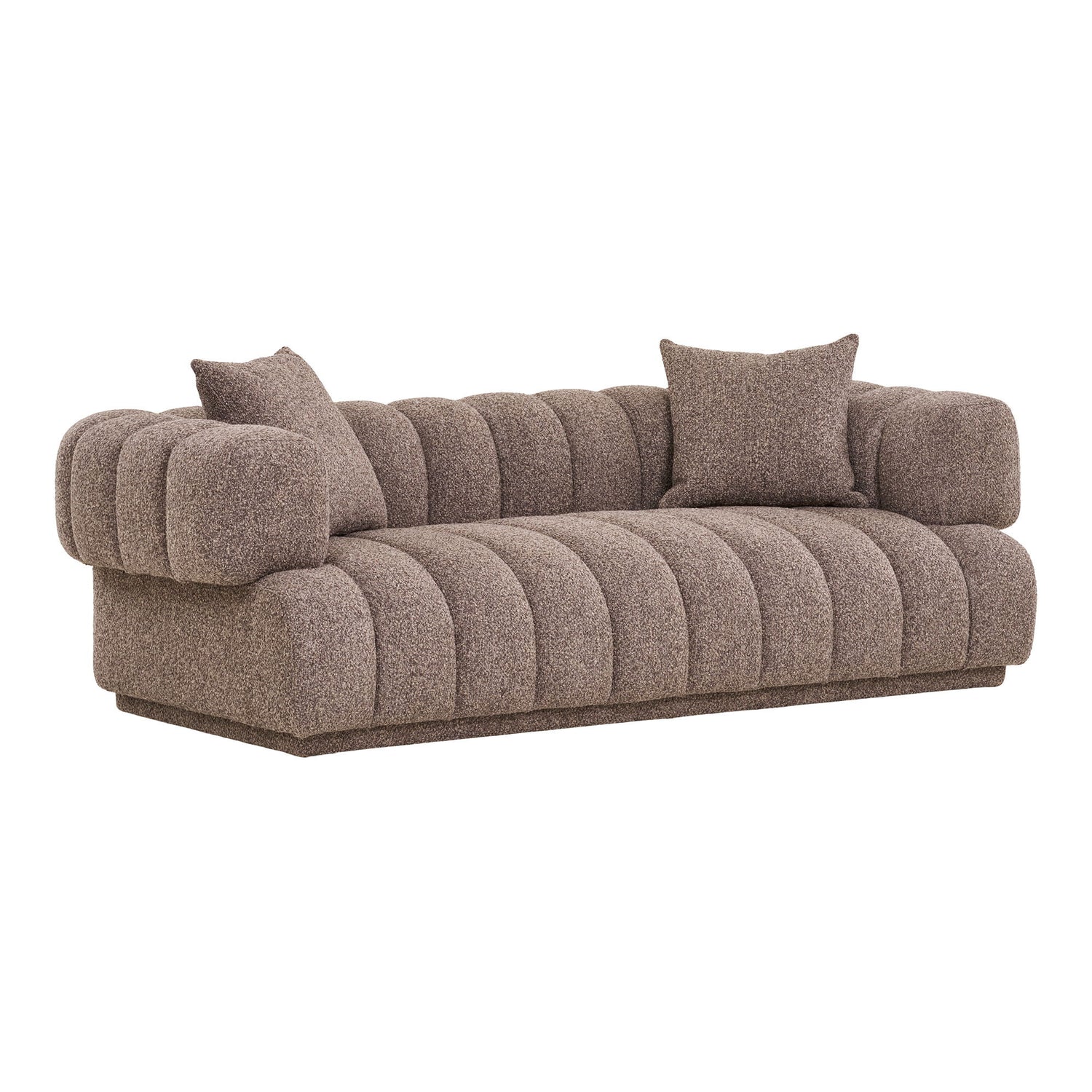 Sofa med 2 puder, brun, HN1296