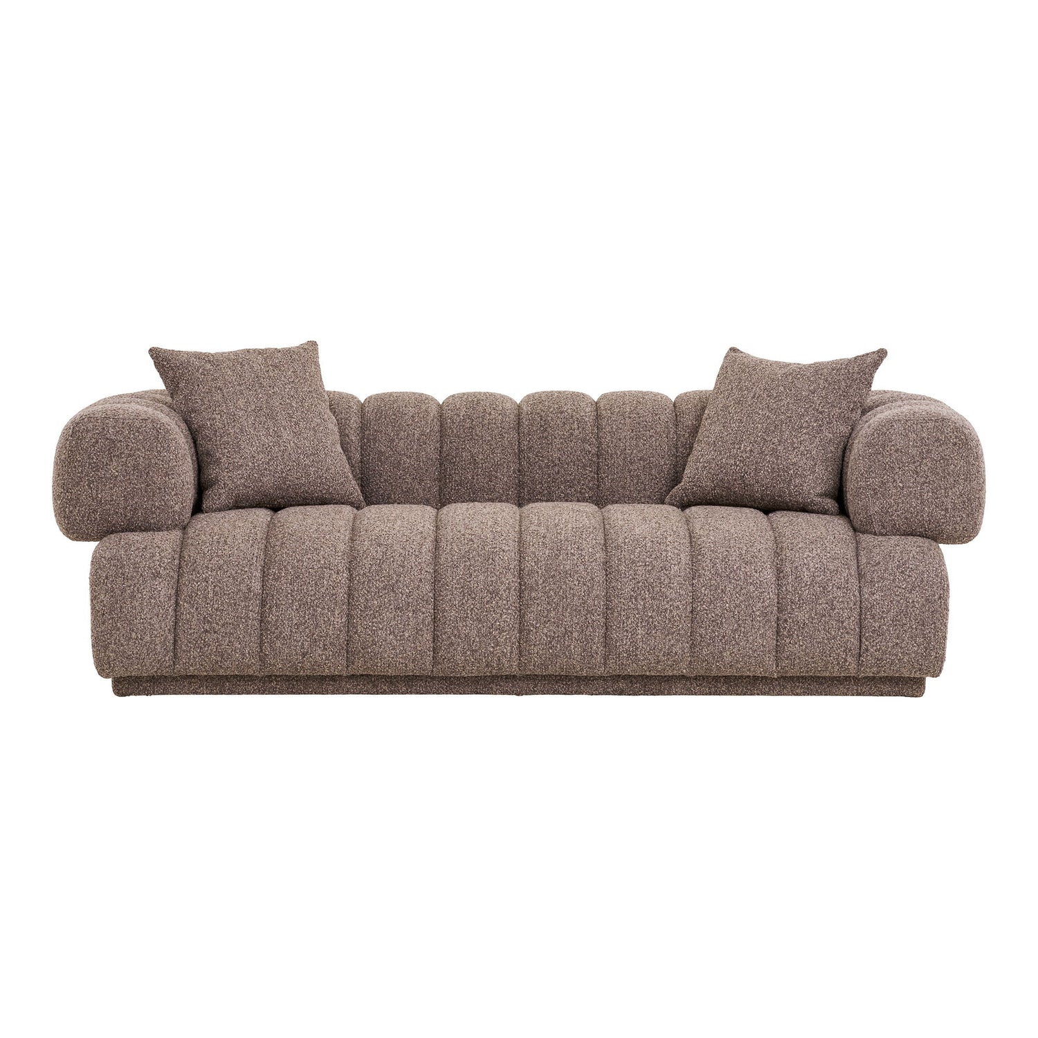 Sofa med 2 puder, brun, HN1296