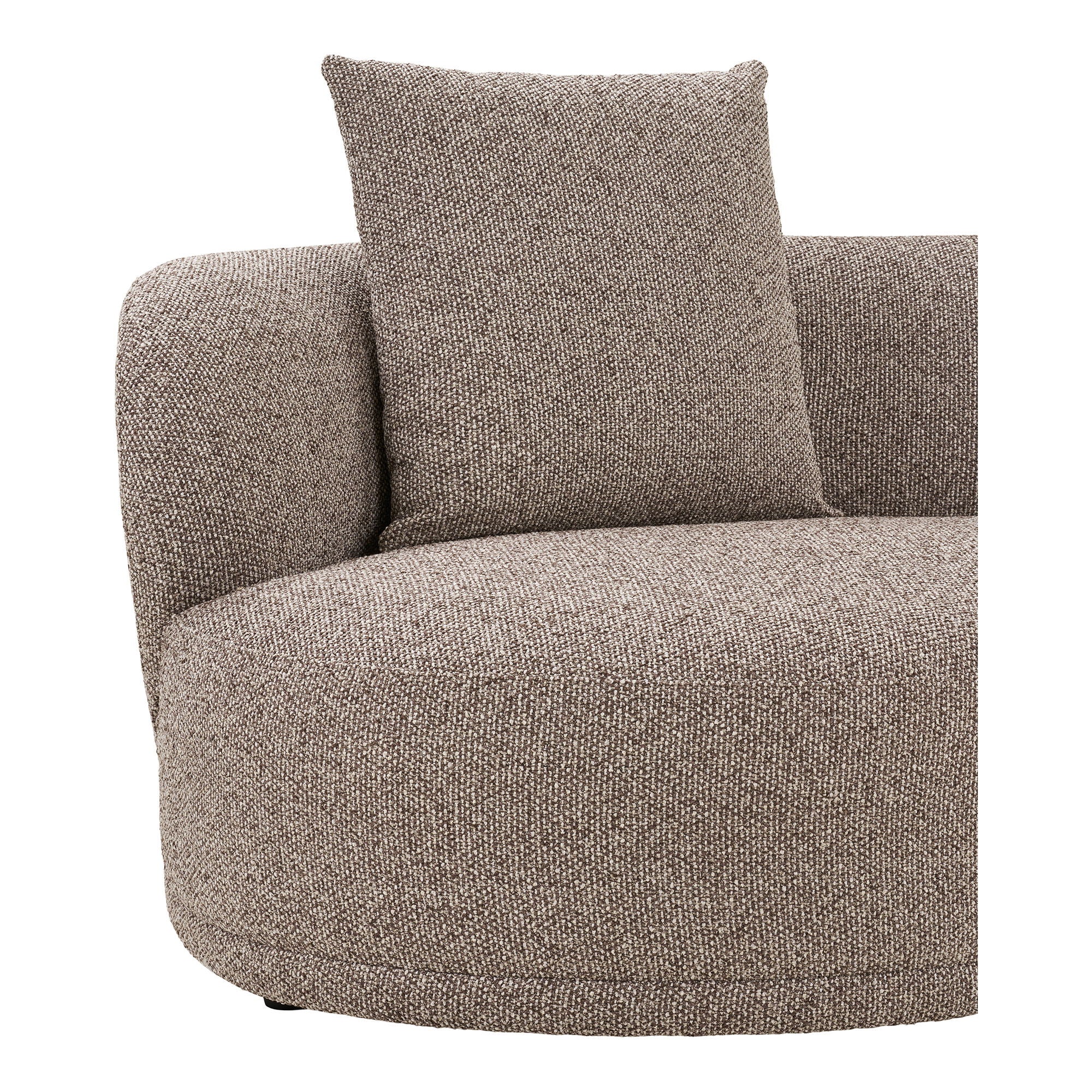 Kingston Lounge Sofa med 2 puder, højrevendt, brun