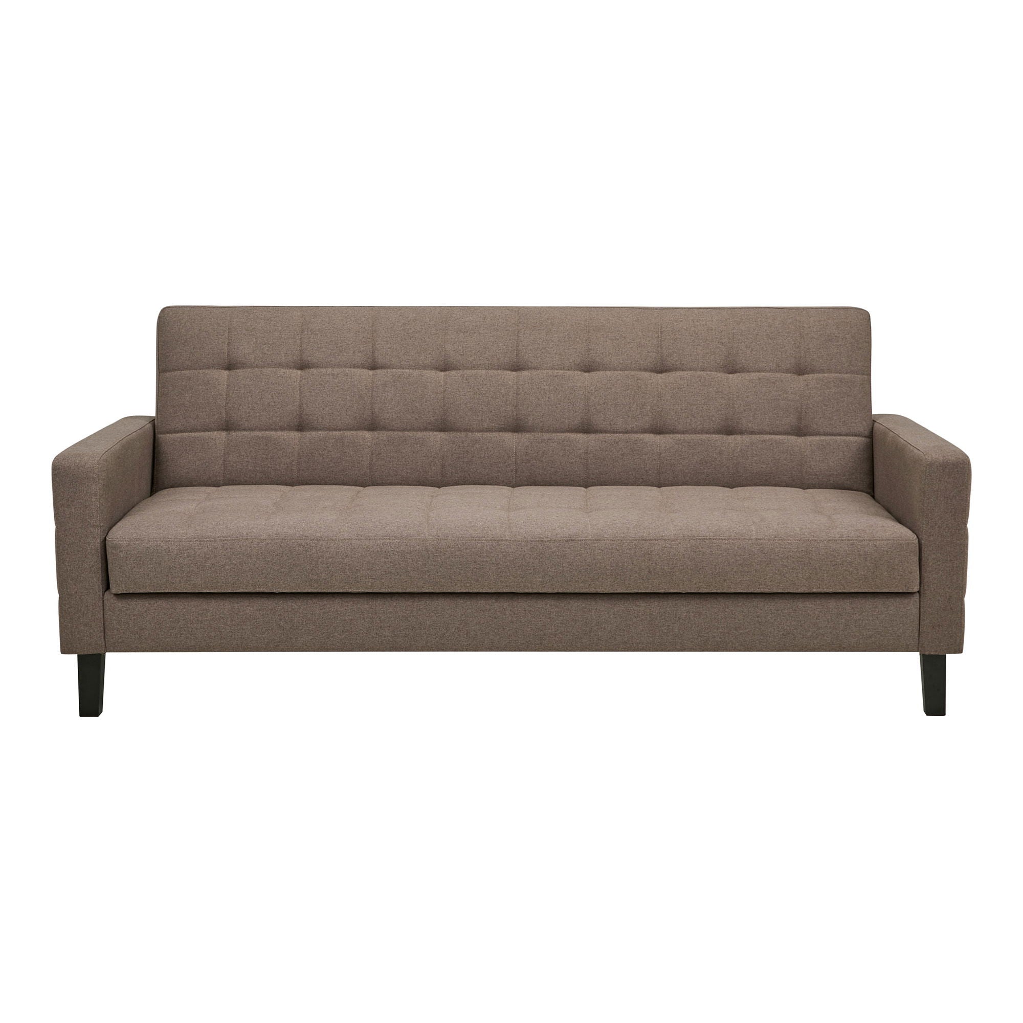 Milton Sovesofa - Sovesofa med opbevaring, brun, sorte ben HN1089
