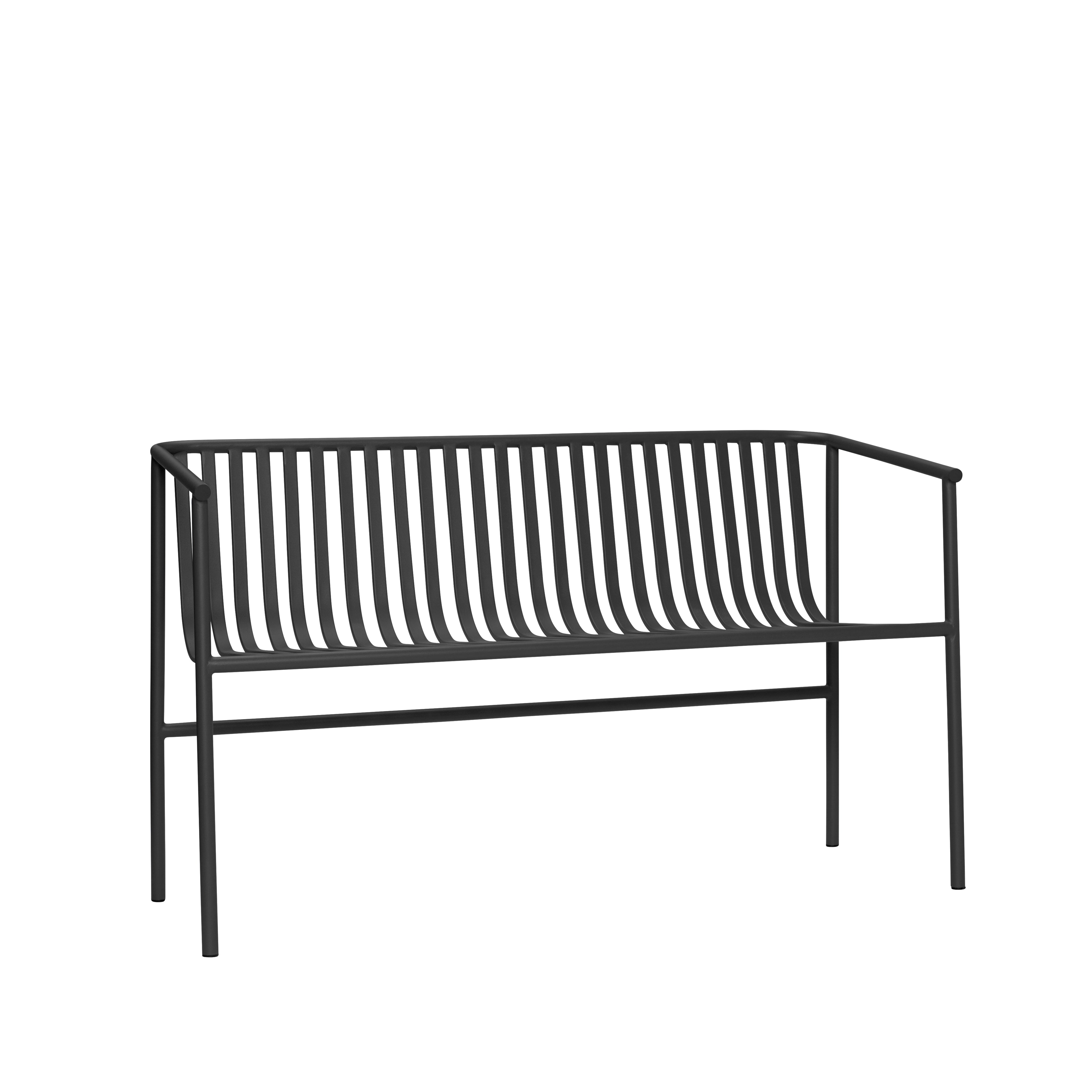 Villa Outdoor Bænk Sort - 133x59xh82cm
