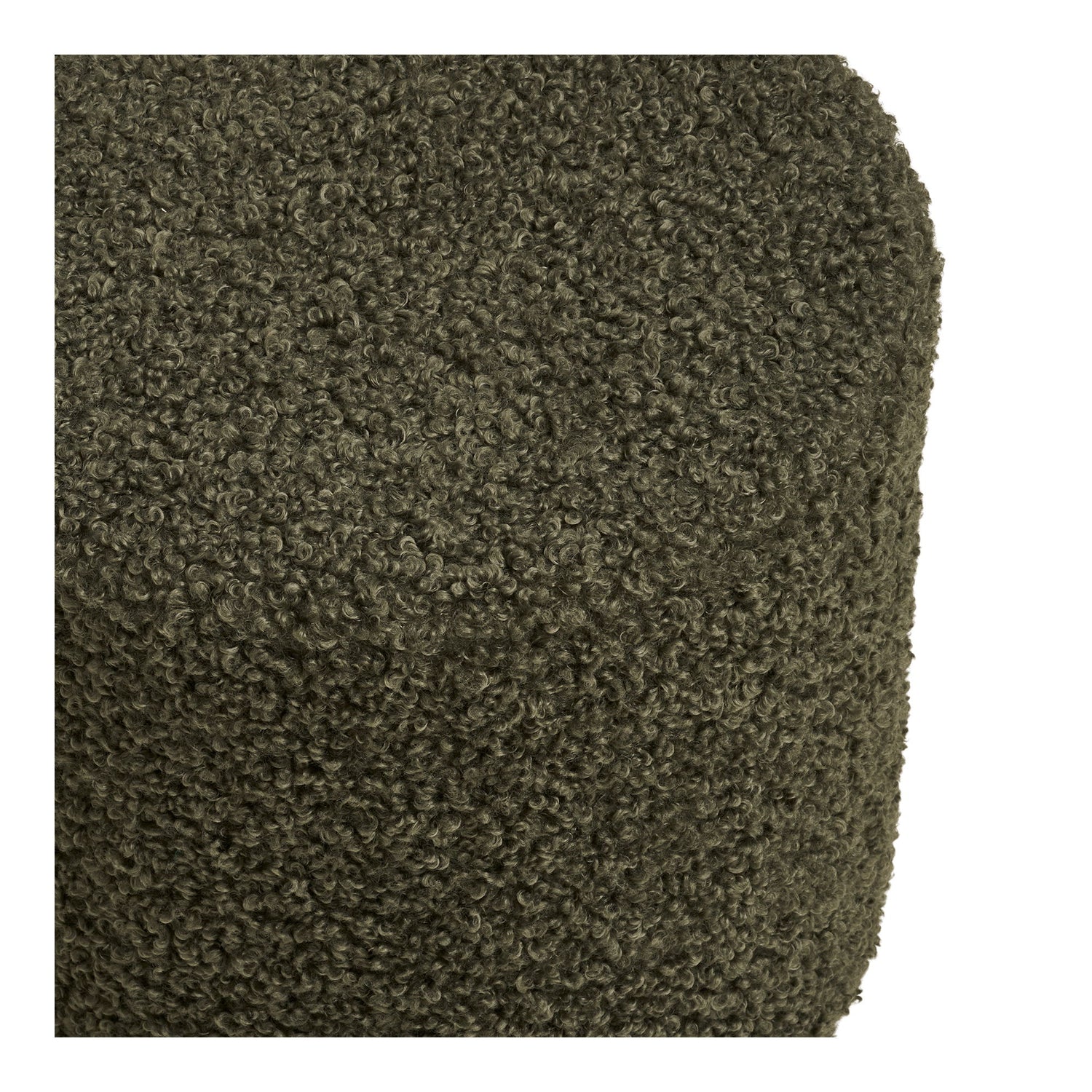 Ejby Puf - Puf, teddy, grøn ø34x36 cm, HN1301