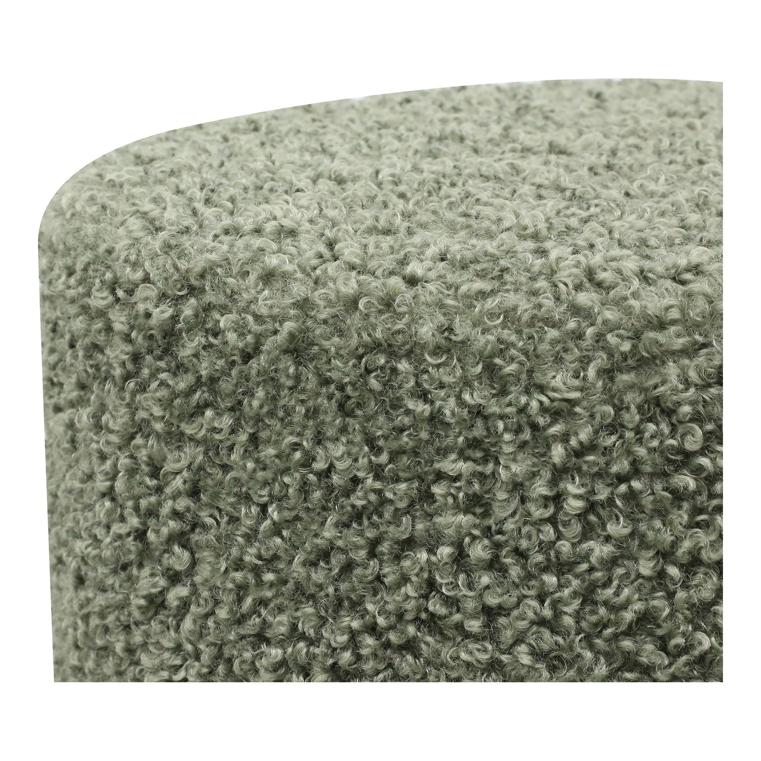 Ejby Puf - Puf, teddy, grøn ø34x36 cm, HN1301