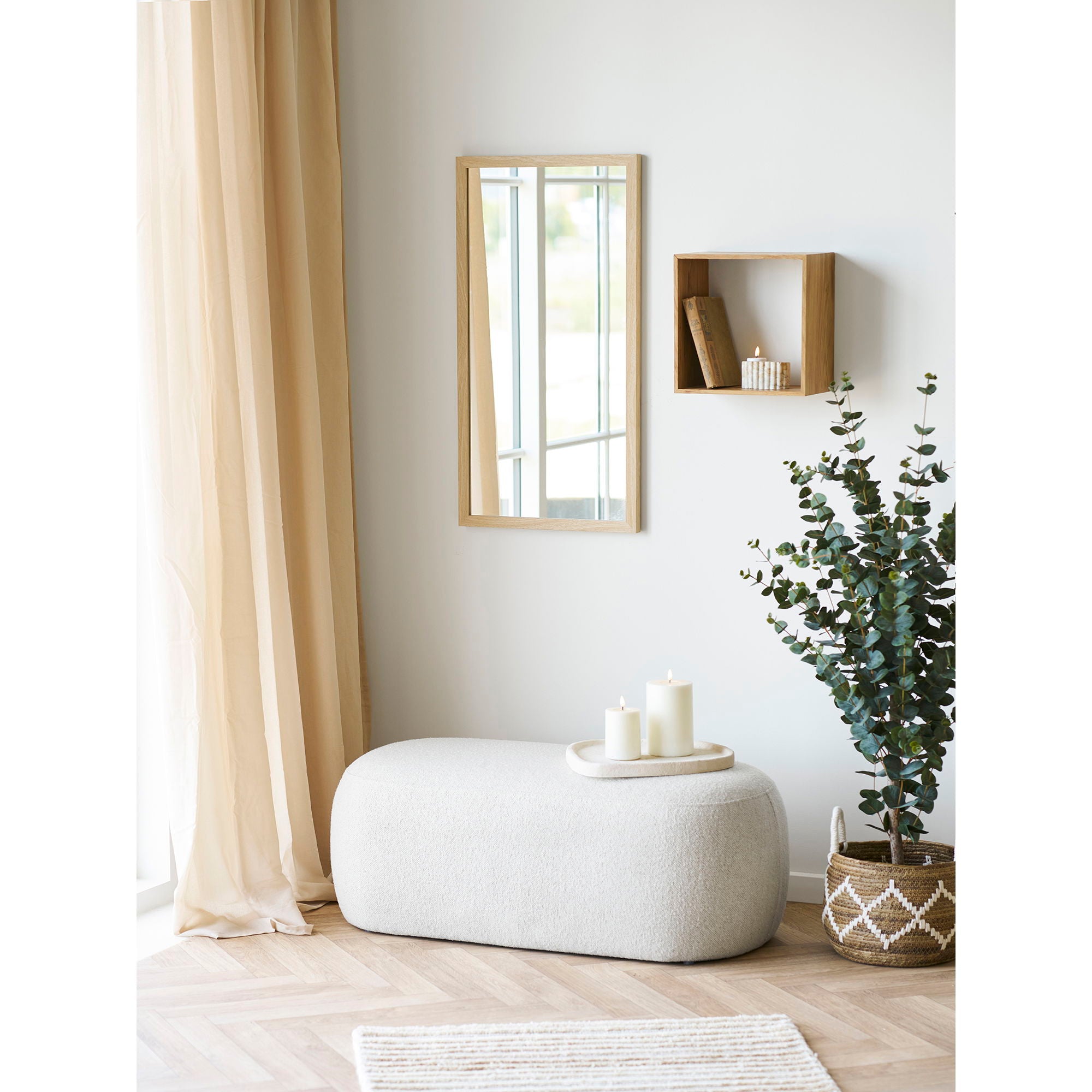 Blossomville Bænk - Bænk, sand 100x50x38 cm, HN1083