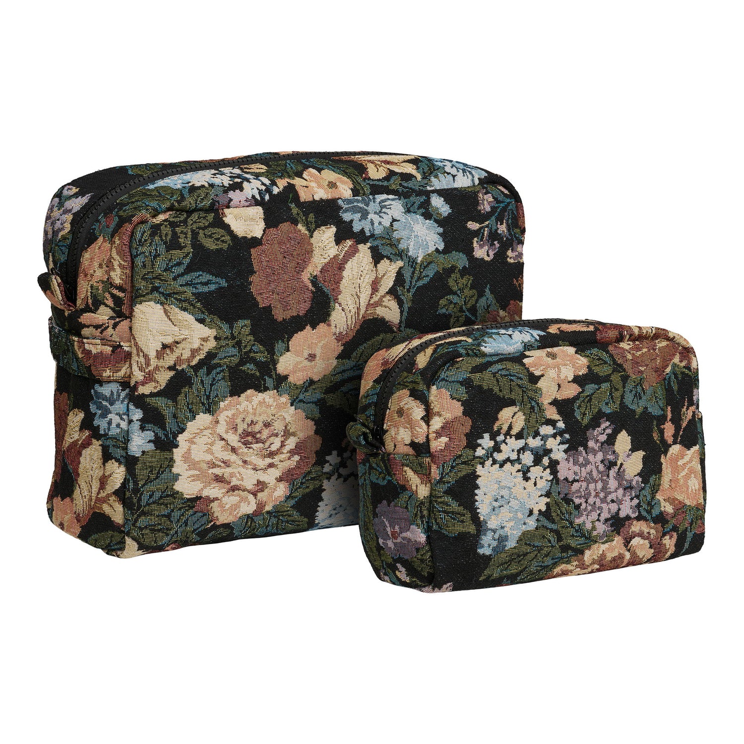 Zoe Toilettaske - Toilettaske, sort mix sæt af 2