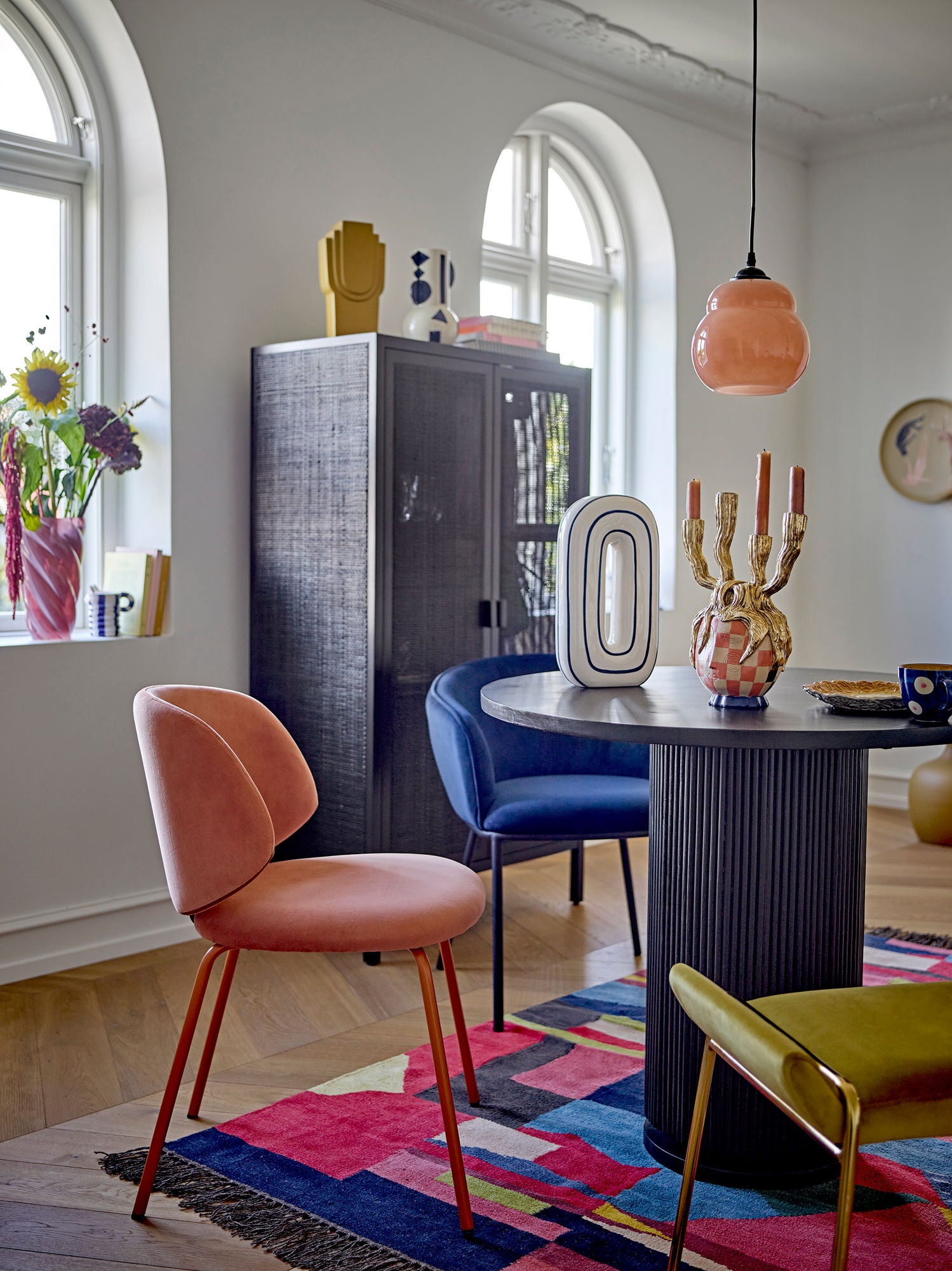 Bloomingville Medusa Lysestage, Guld, Polyresin