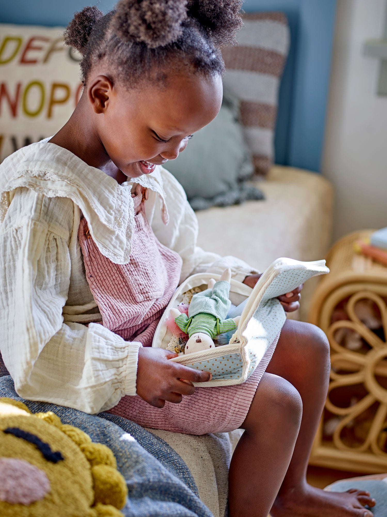 Bloomingville MINI Lara Dukke, Brun, Polyester