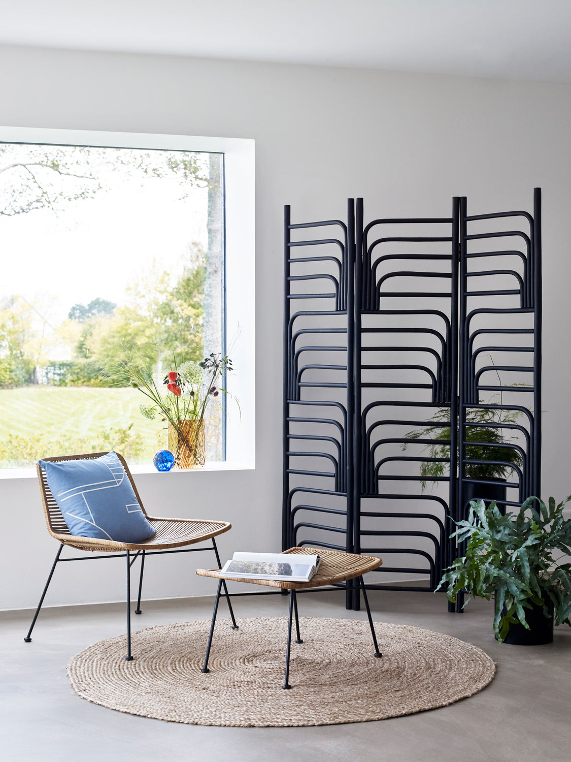 Jute tæppe Ø150 cm