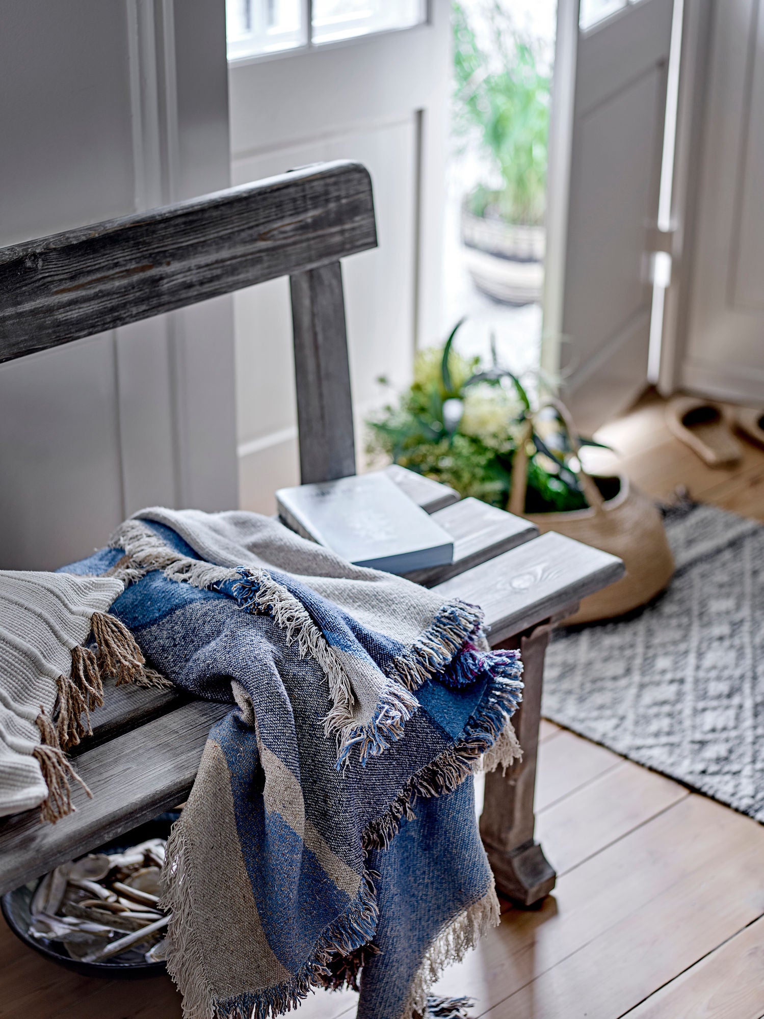 Creative Collection Portland Bænk, Natur, Reclaimed Pine Wood
