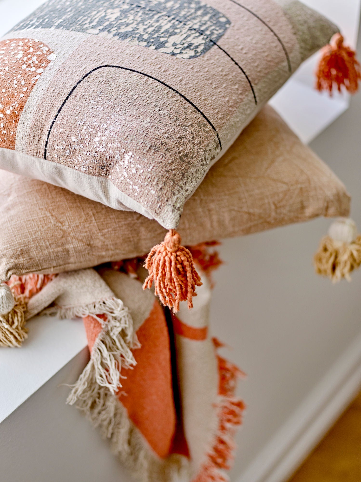 Bloomingville Lanzo Pude, Orange, Bomuld