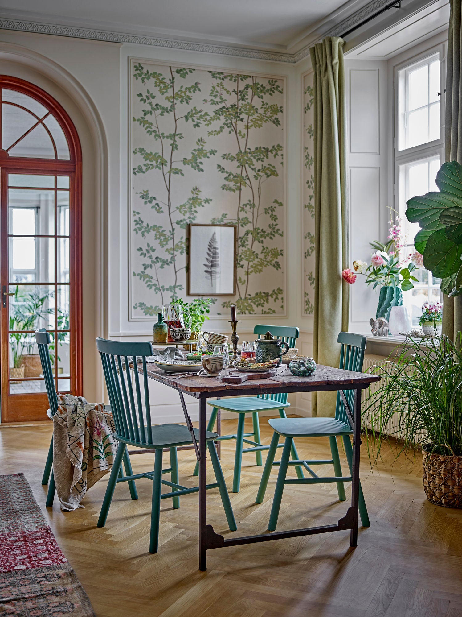 Creative Collection Corval Illustration med ramme, Natur, Fyrretræ