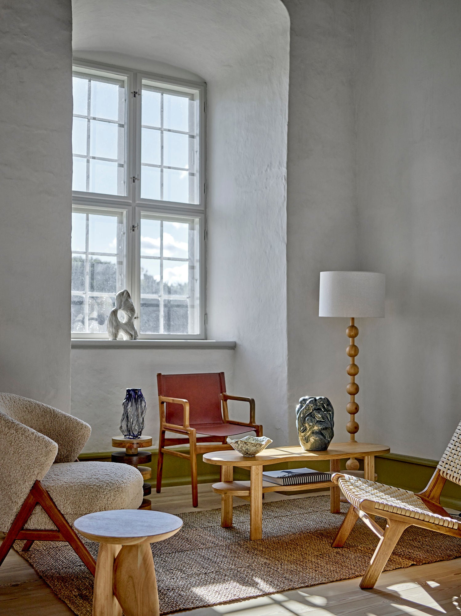 Bloomingville Camino Loungestol, Natur, Gummitræ