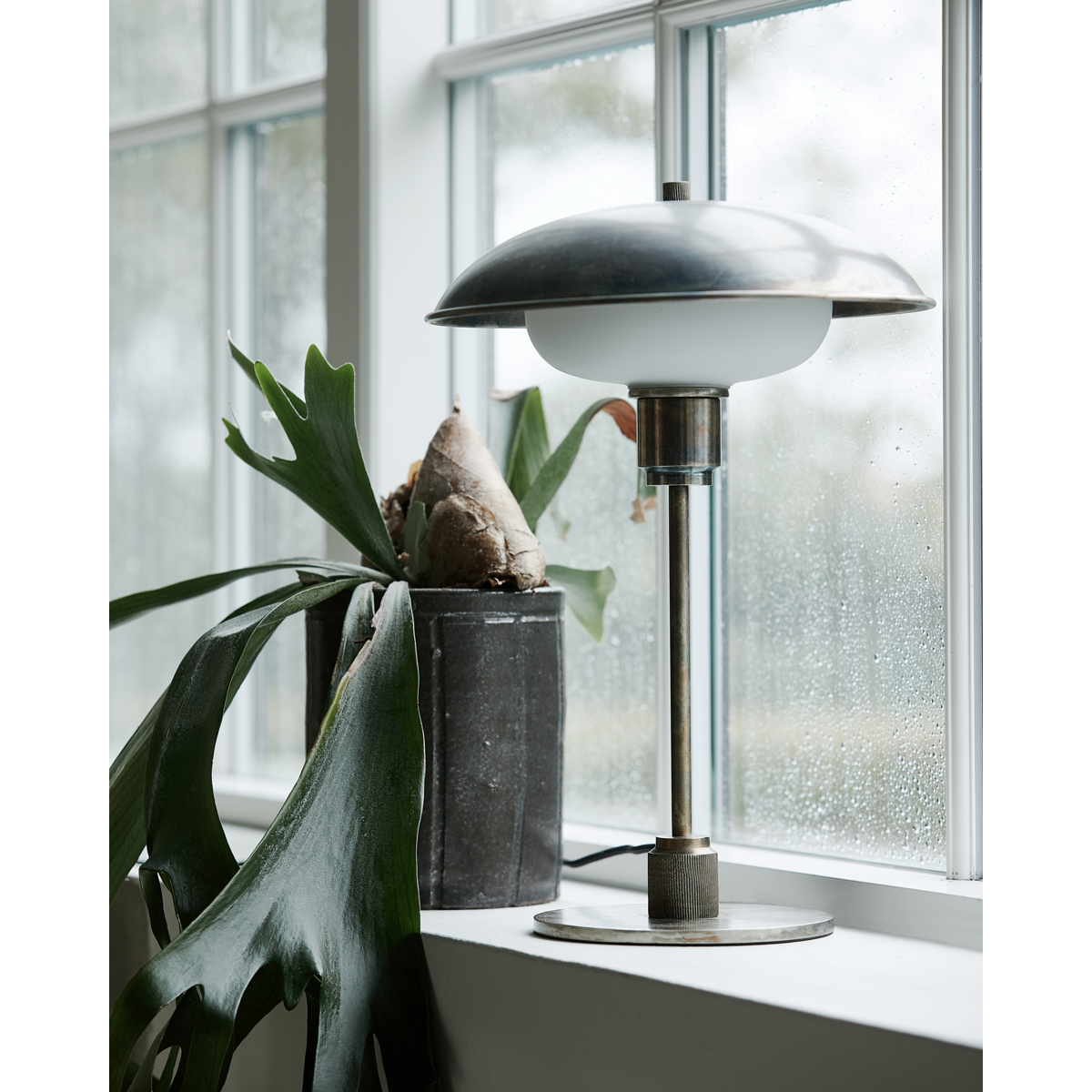 Bordlampe, HDBoston, Antik brun