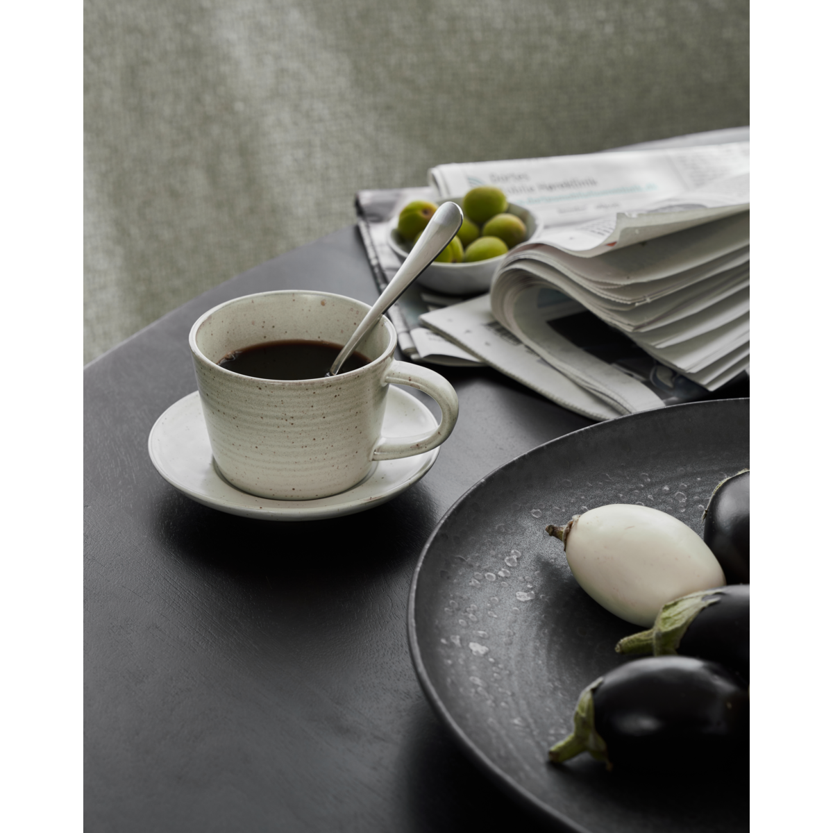 Kop m. underkop, HDPion, Grå;Hvid