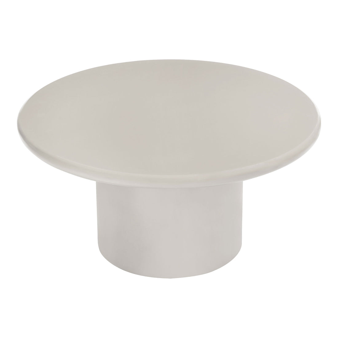 Sofabord, sand ø80x40 cm