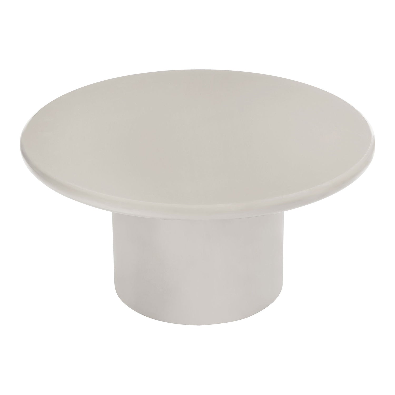 Sofabord, sand ø80x40 cm