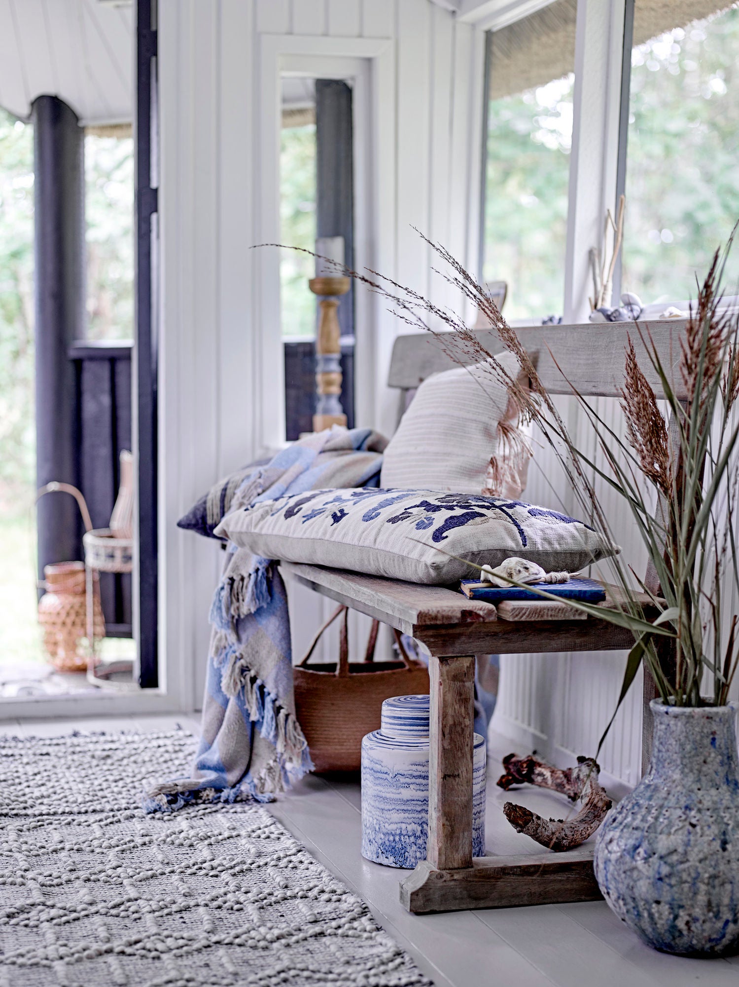 Creative Collection Portland Bænk, Natur, Reclaimed Pine Wood