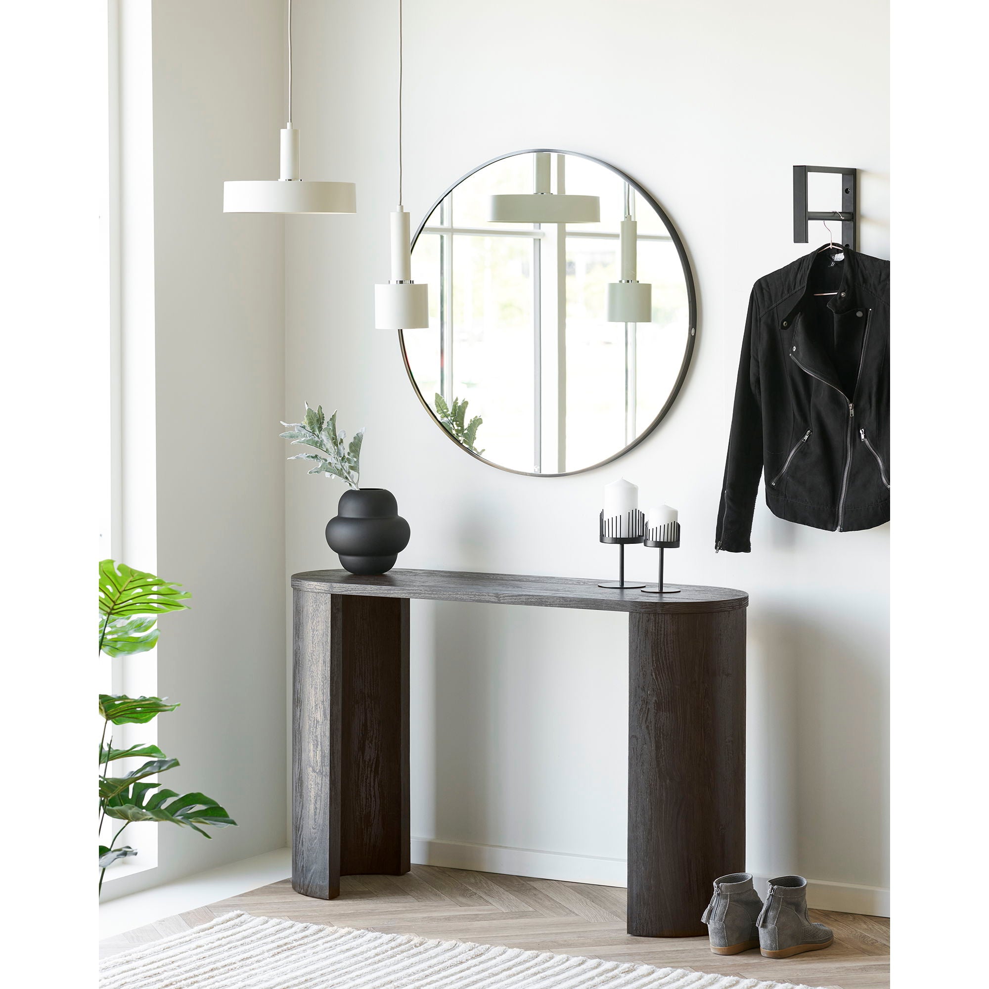 Bibione Konsolbord - Konsolbord, mørkebrun 38x114x75 cm