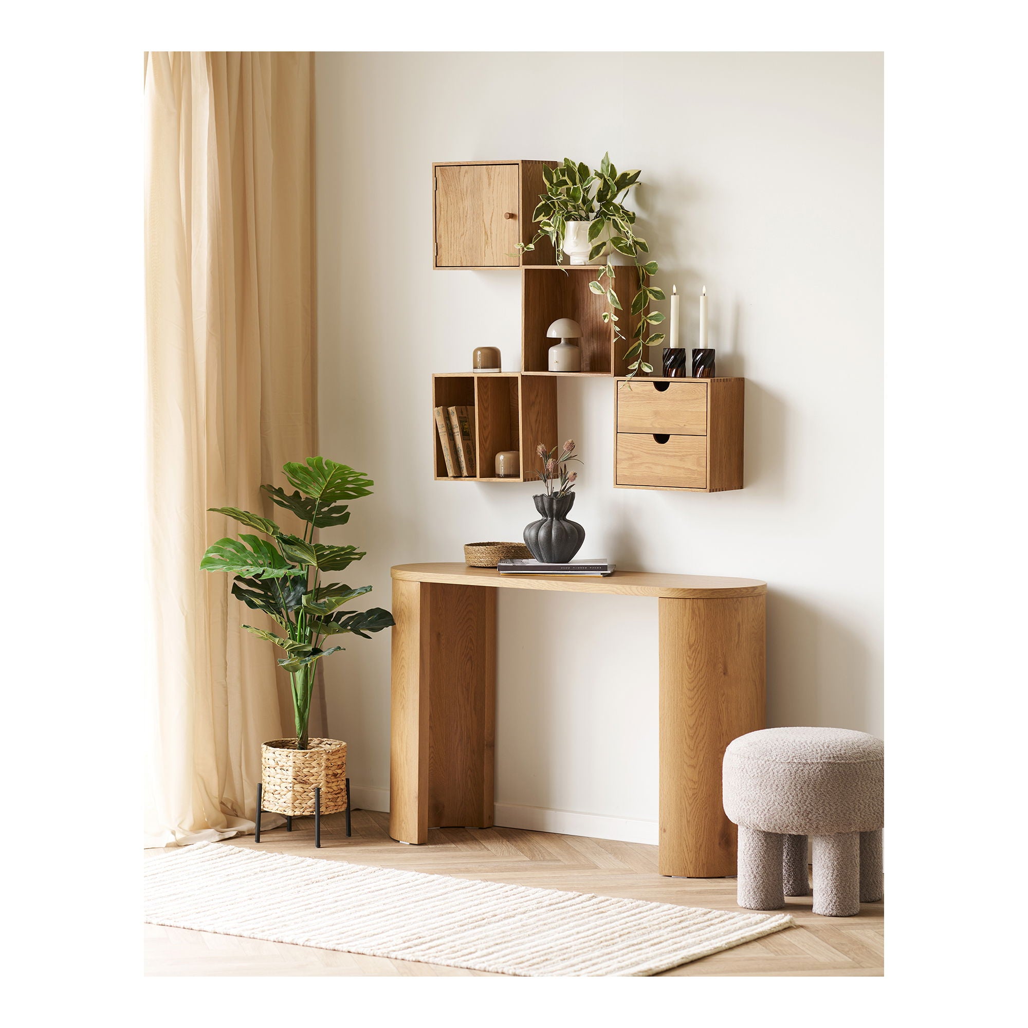 Bibione Konsolbord - Konsolbord, natur 38x114x75 cm