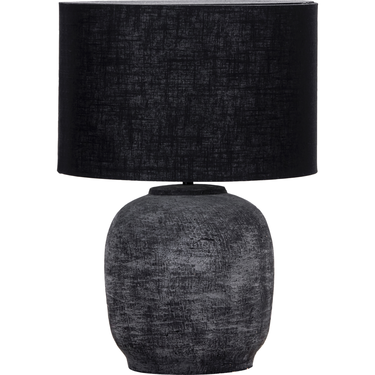 Bordlampe inkl. lampeskærm, HDTahi, Sort