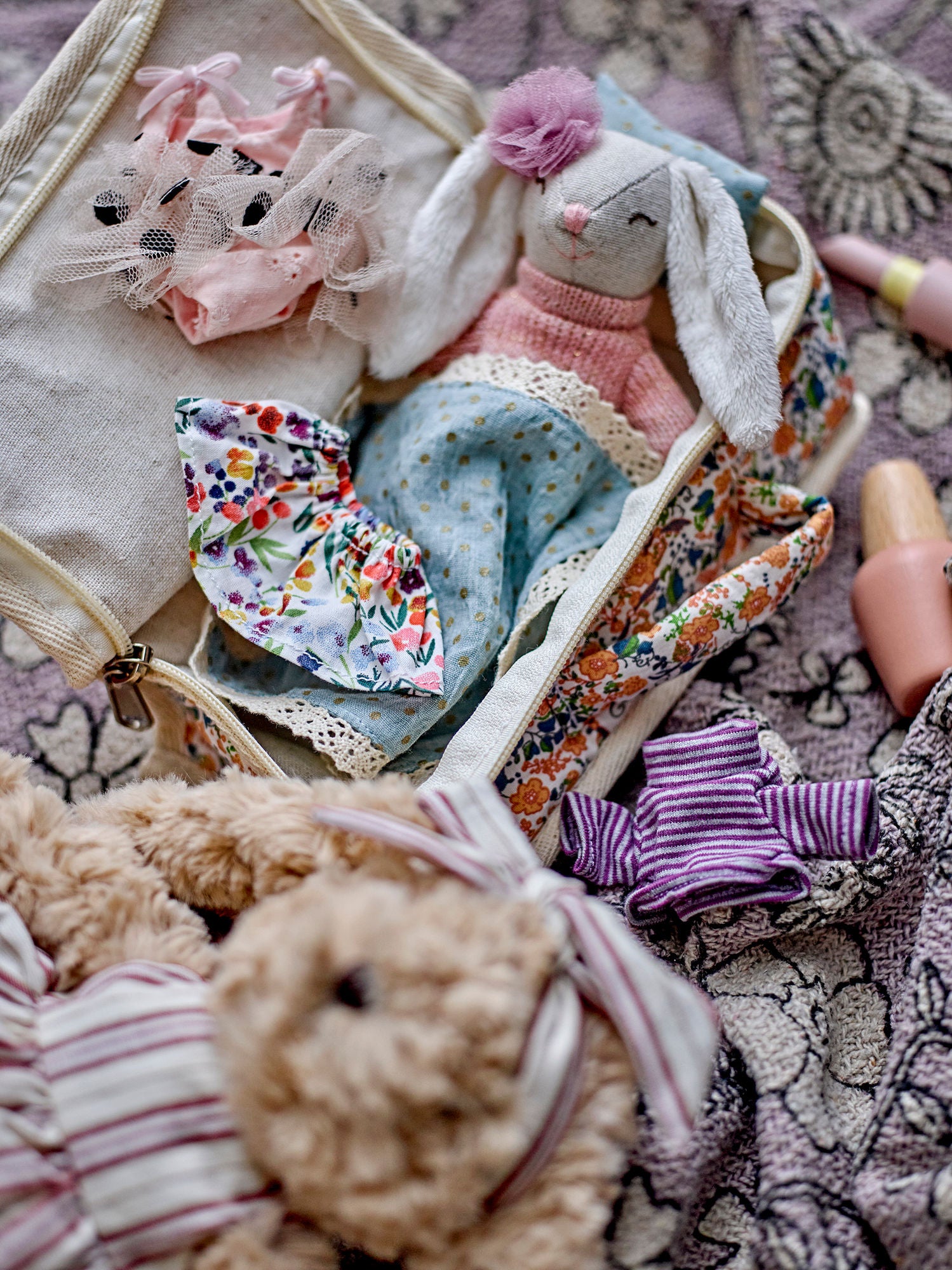 Bloomingville MINI Milly Dukke, Brun, Polyester