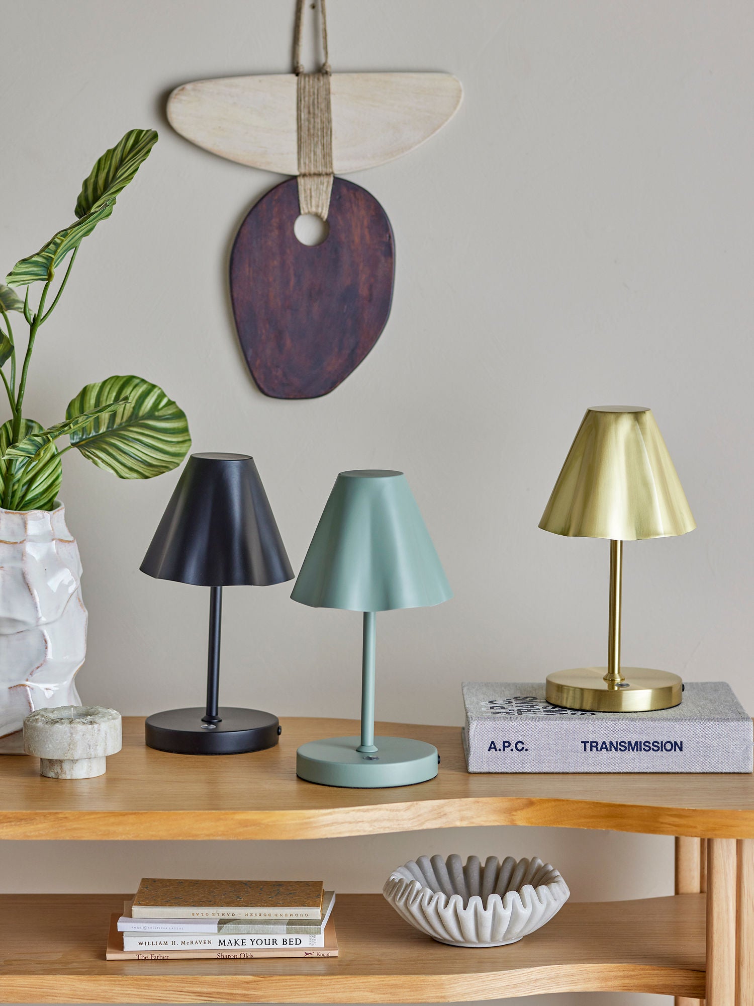 Bloomingville Lianna Portable Lampe, Genopladelig, Brass, Metal