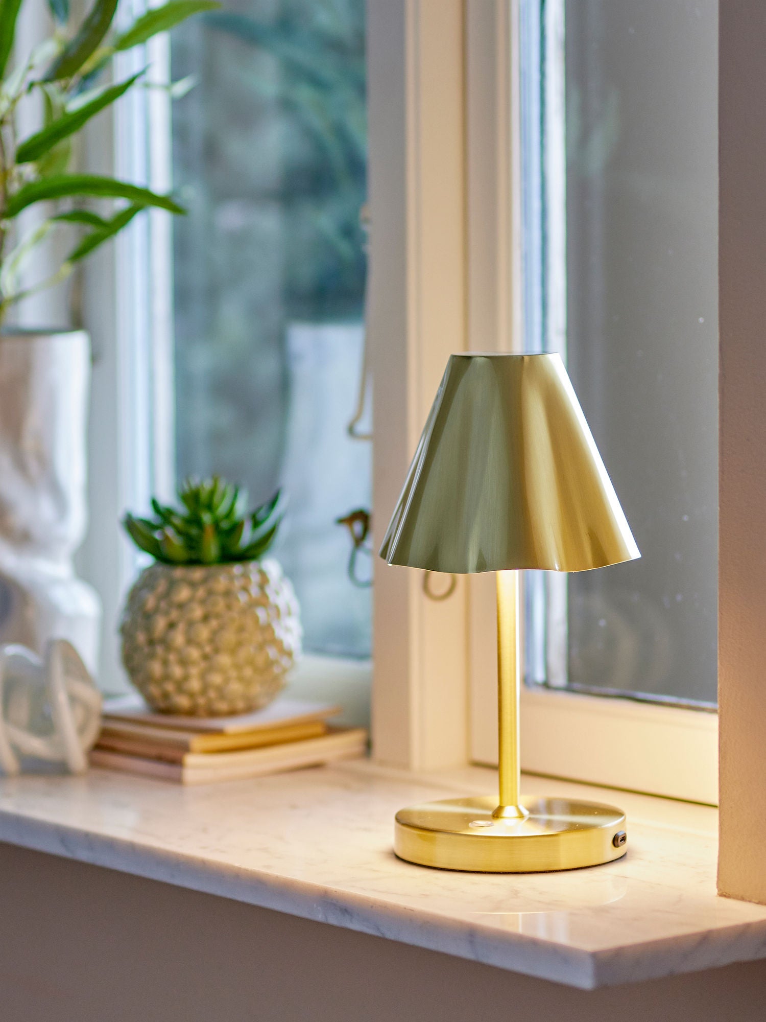 Bloomingville Lianna Portable Lampe, Genopladelig, Brass, Metal