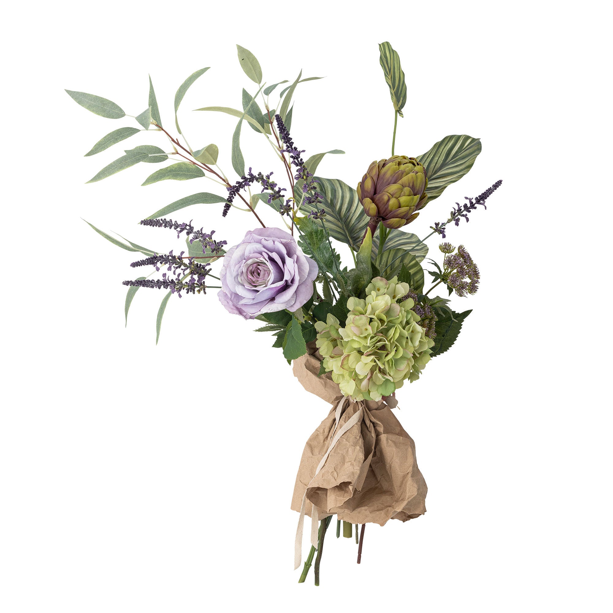 Bloomingville Whisper Buket, Lilla, Kunstige Blomster