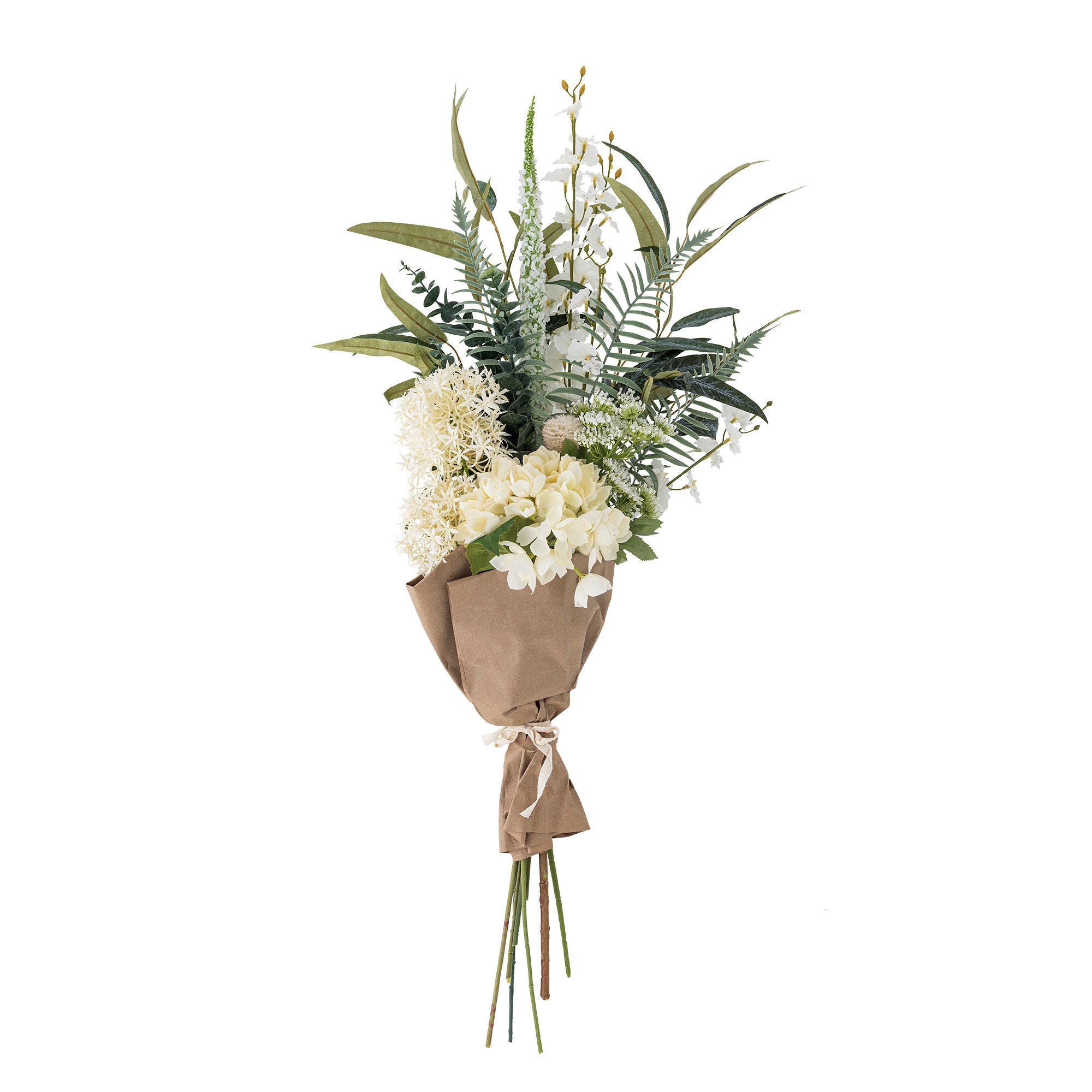 Bloomingville Symphonie Buket, Hvid, Kunstige Blomster