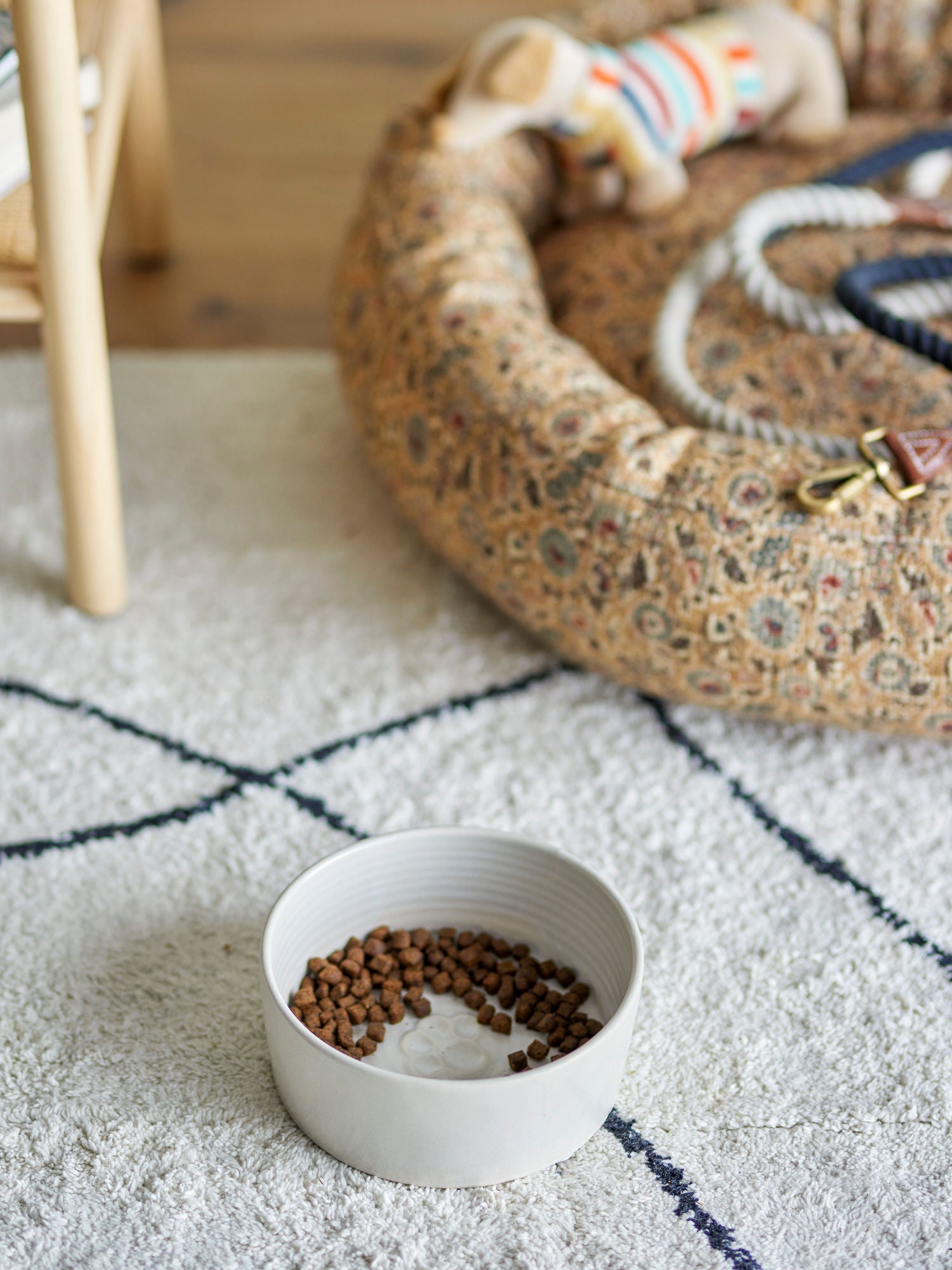 Bloomingville Buddy Skål, Hvid, Stentøj