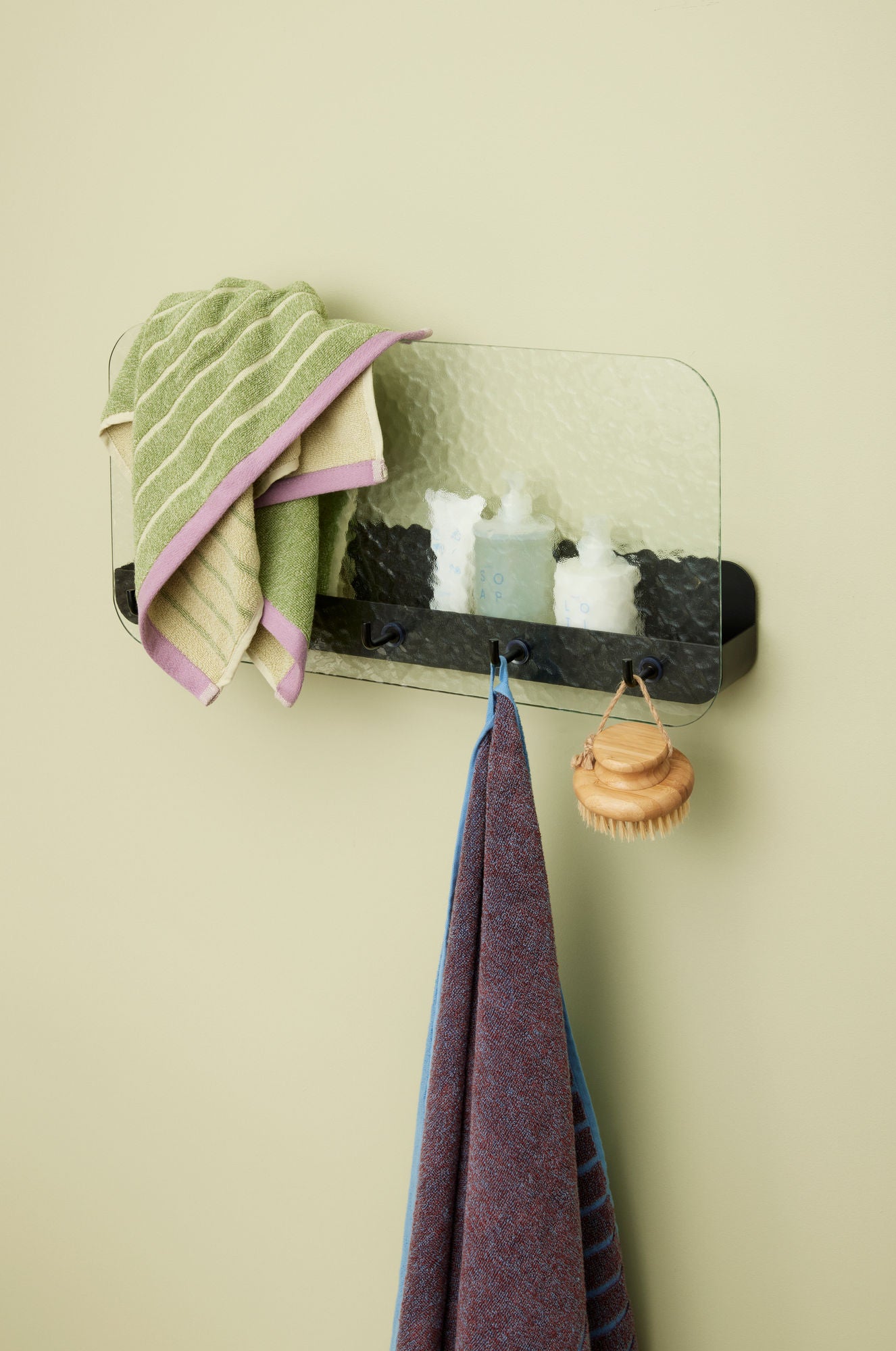 Hübsch Promenade Håndklæde Large Lilla/Blå