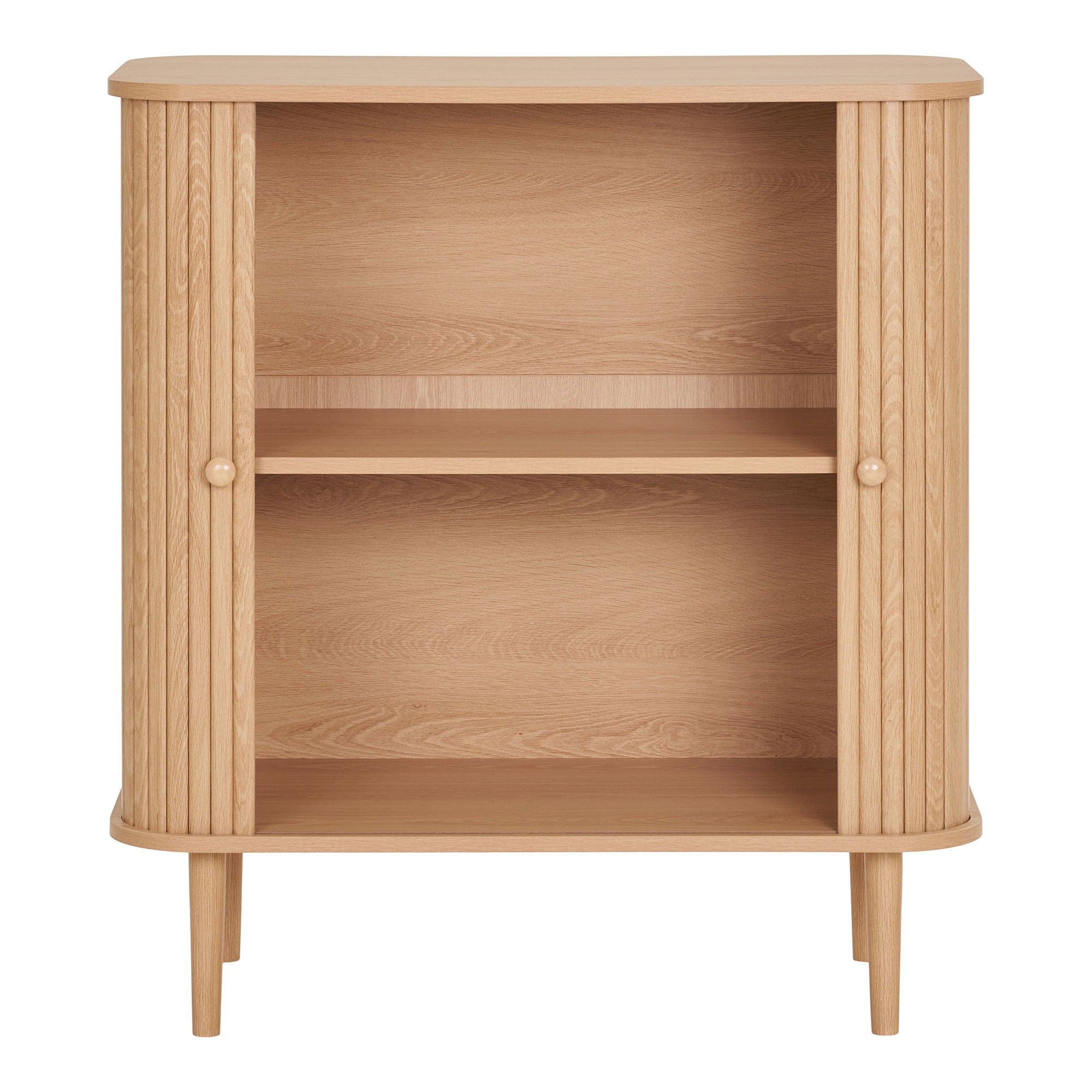 Skænk, 2 låger, natur<br>80x40x87 cm