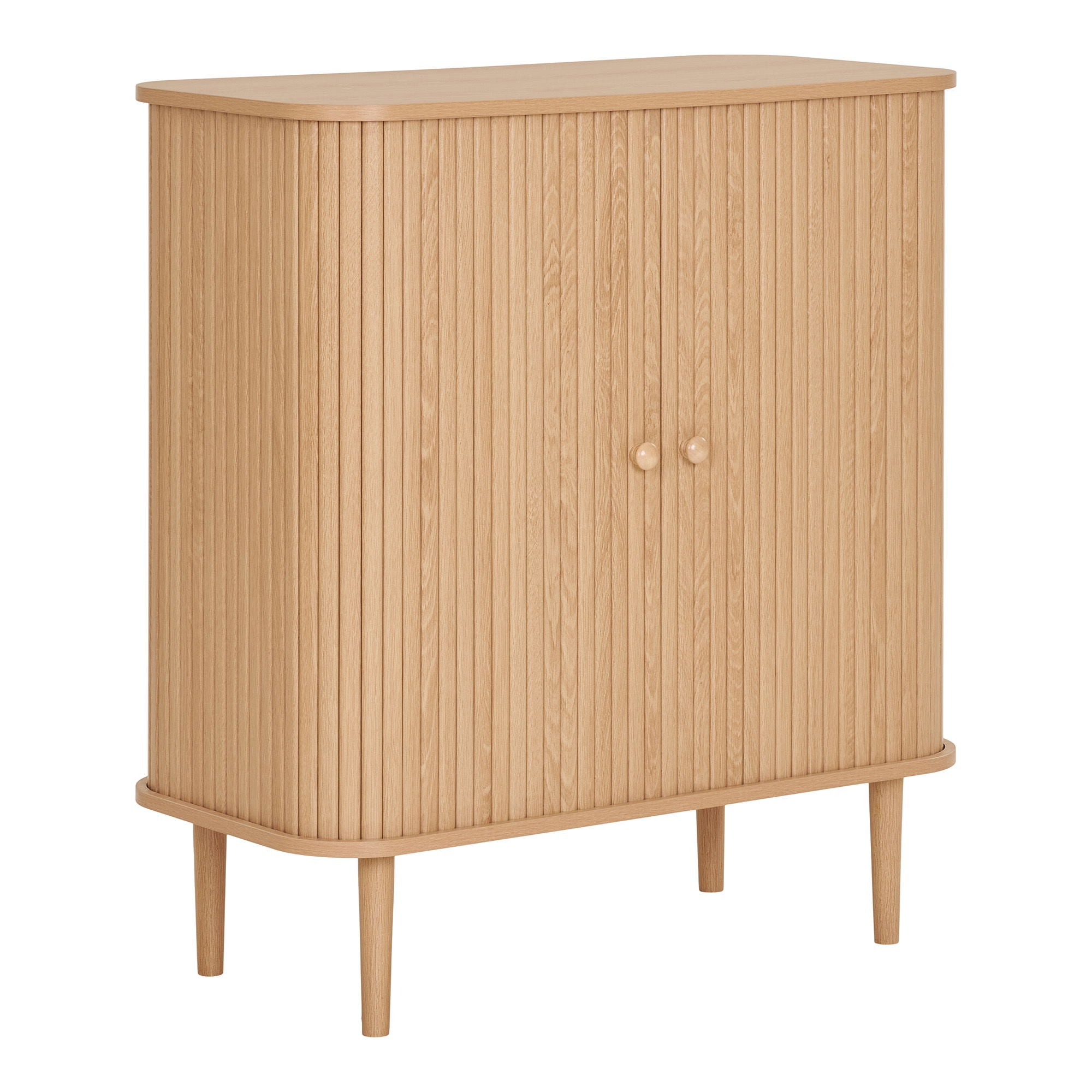 Skænk, 2 låger, natur<br>80x40x87 cm
