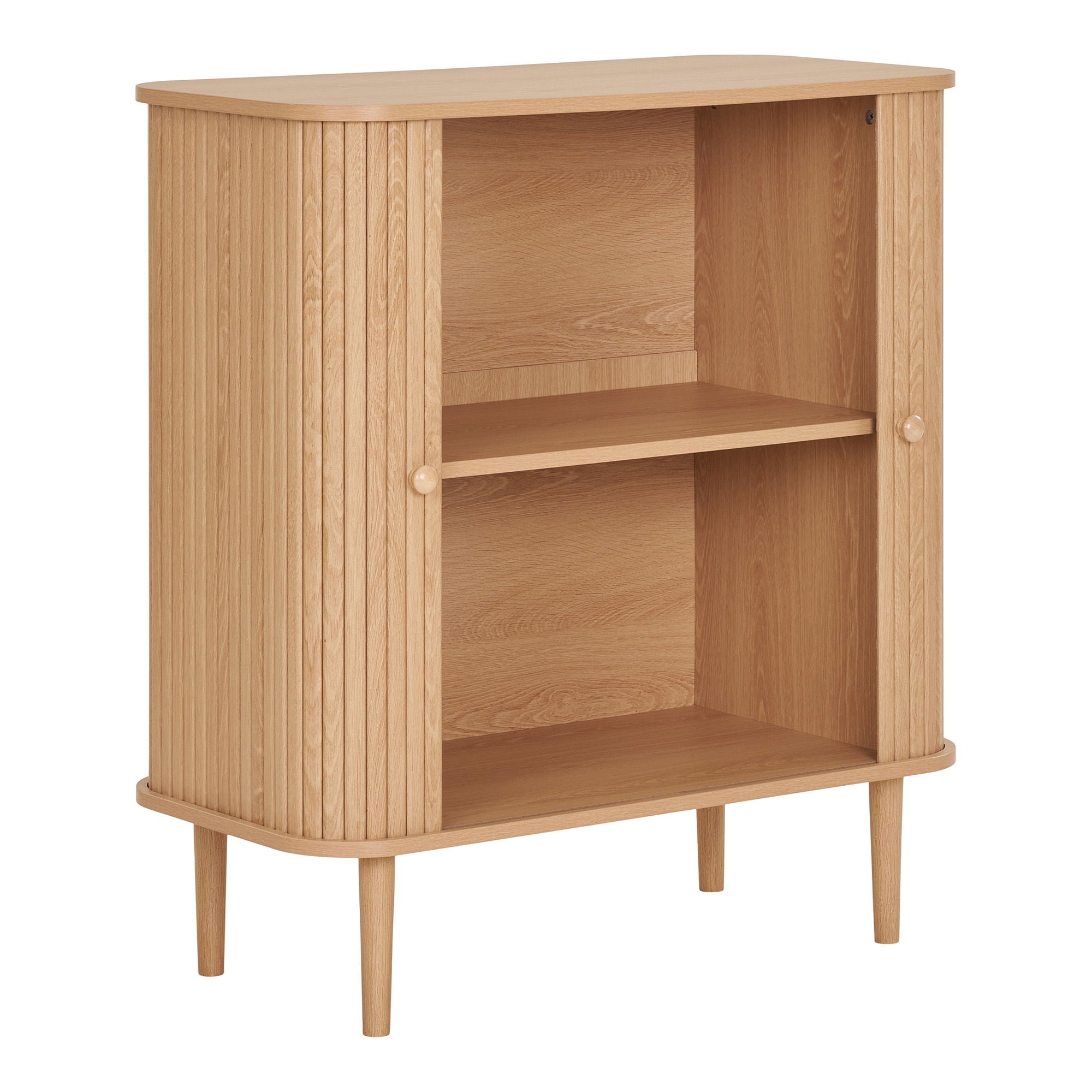 Skænk, 2 låger, natur<br>80x40x87 cm