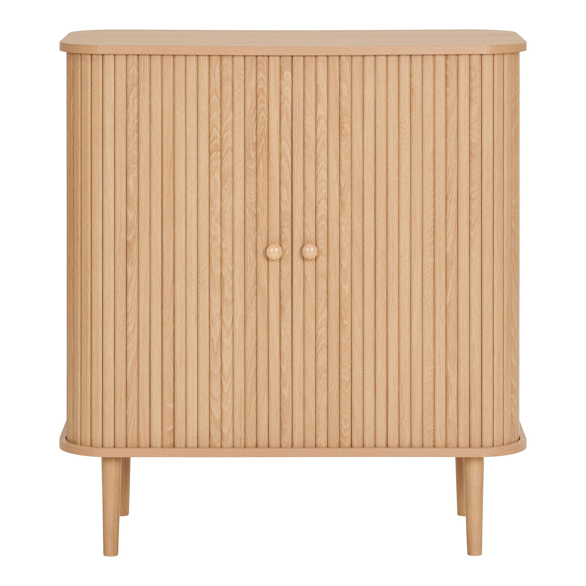 Skænk, 2 låger, natur<br>80x40x87 cm