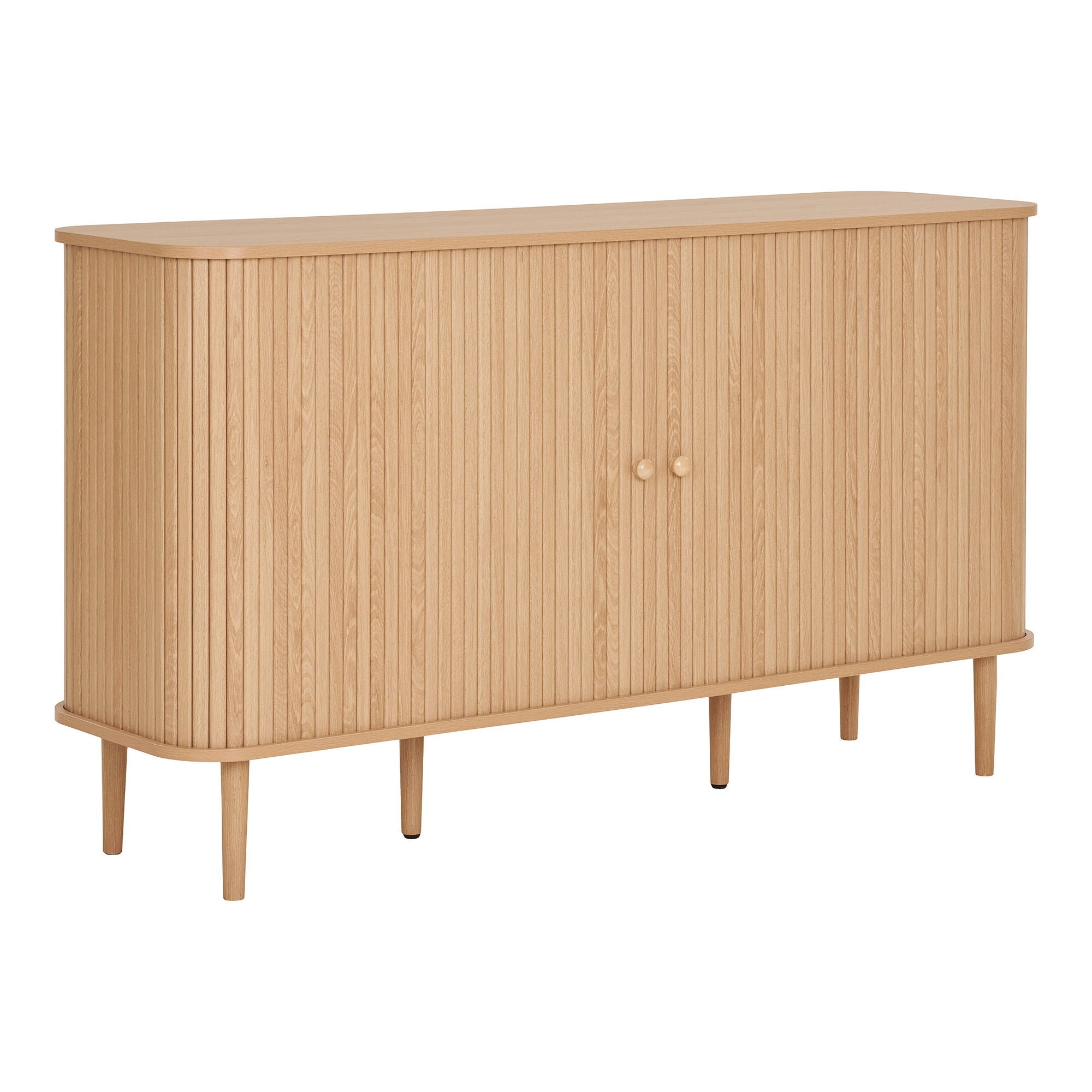 Skænk, 2 låger, natur<br>140x40x79 cm