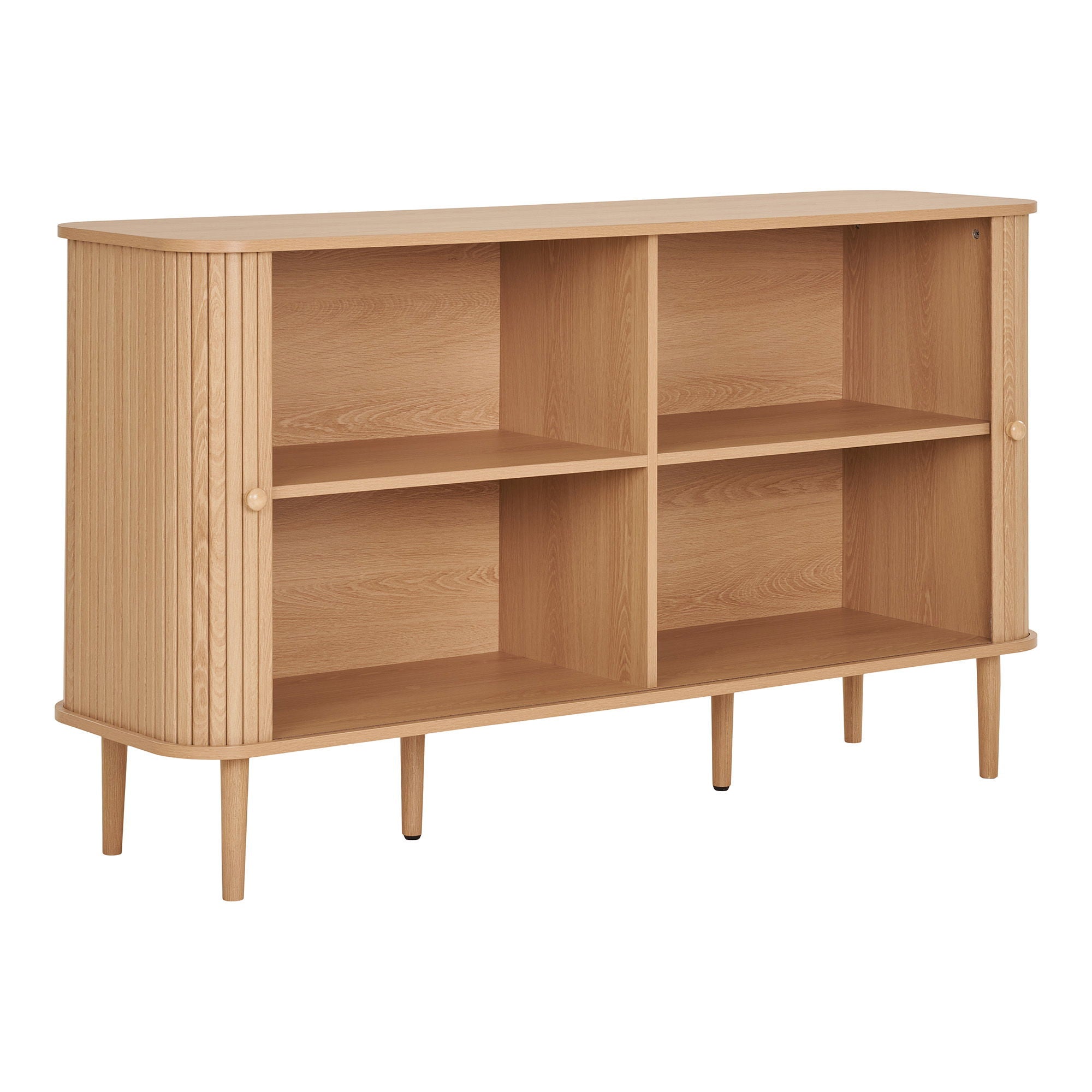 Skænk, 2 låger, natur<br>140x40x79 cm
