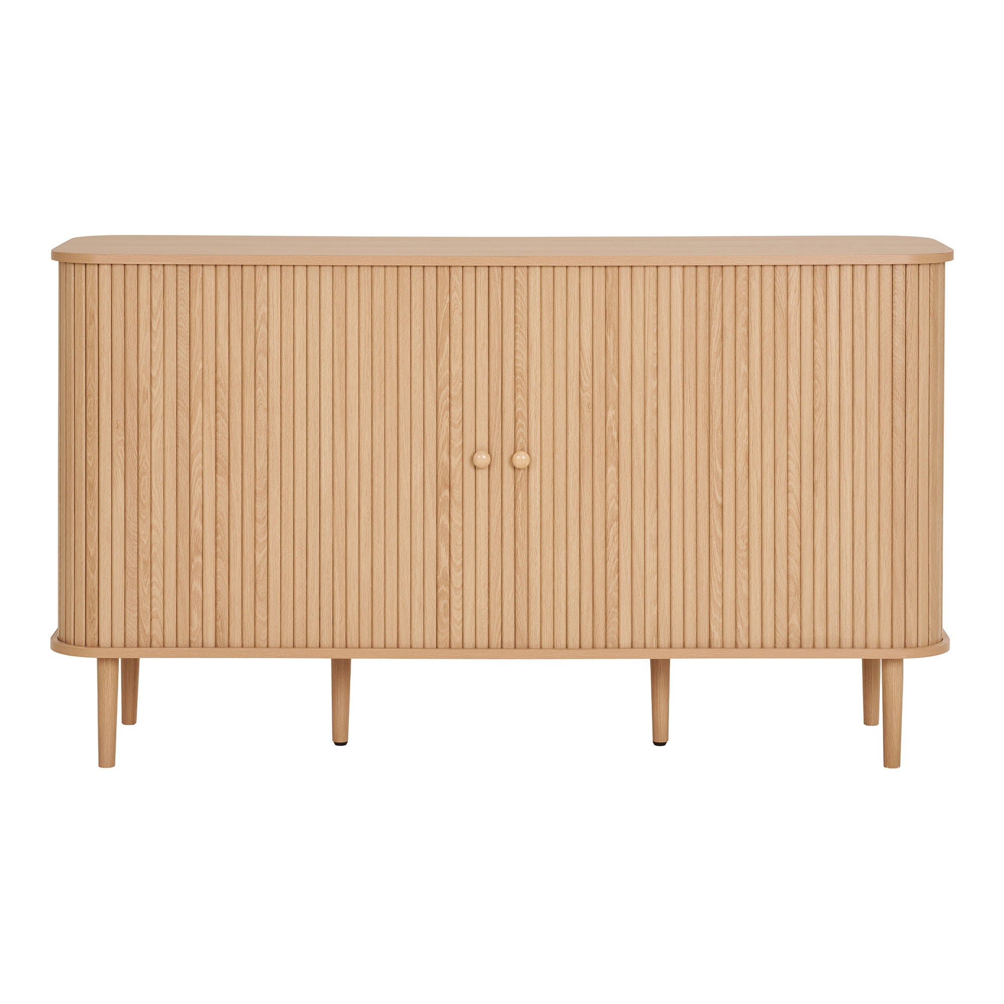 Skænk, 2 låger, natur<br>140x40x79 cm