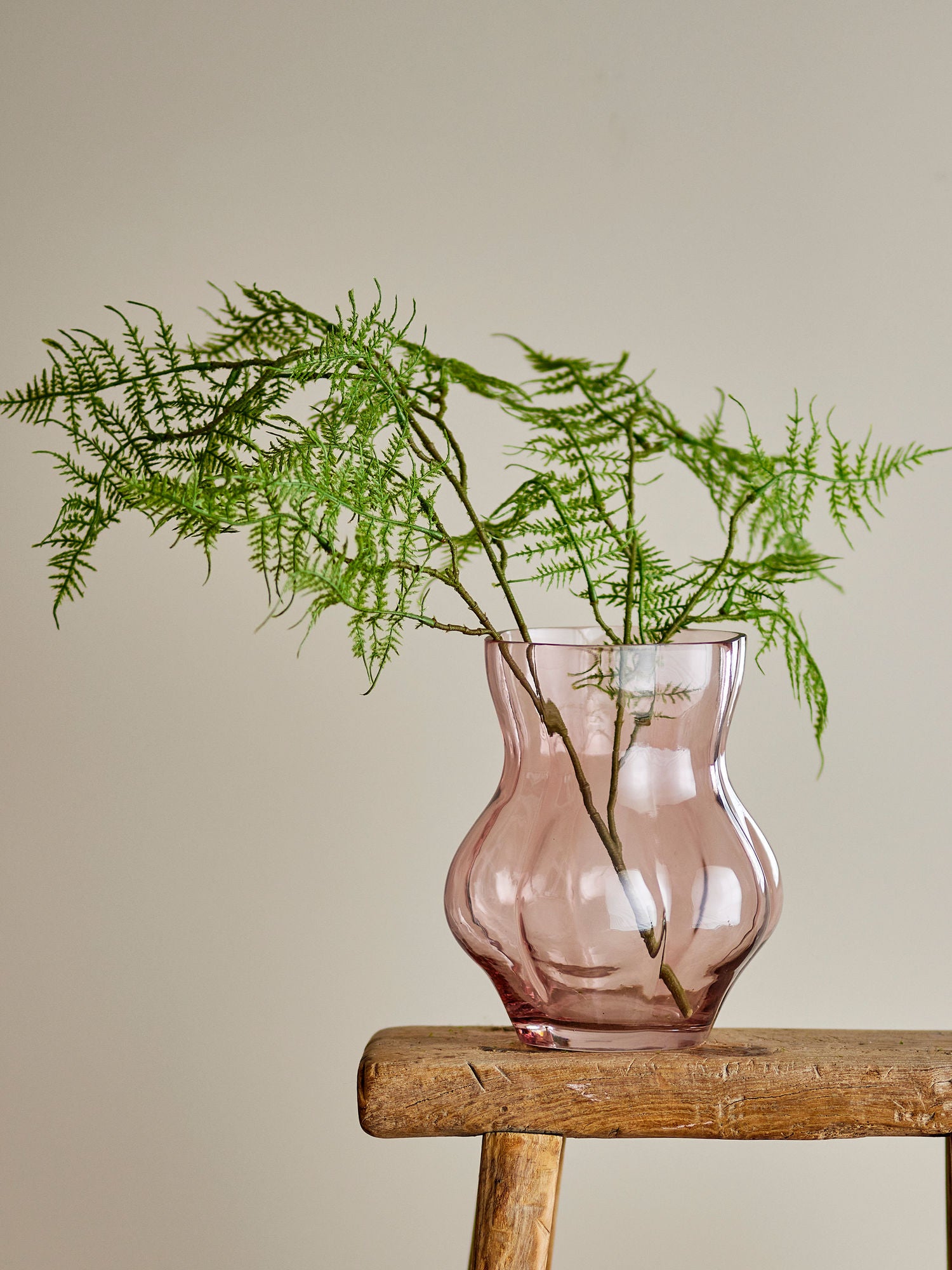 Creative Collection Tava Vase, Rosa, Glas