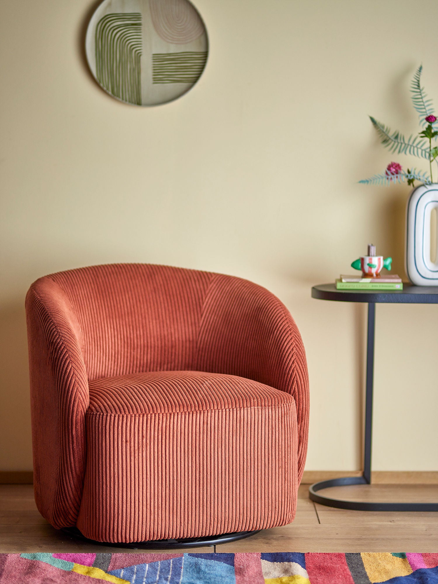 Bloomingville Pradi Loungestol, Orange, Polyester