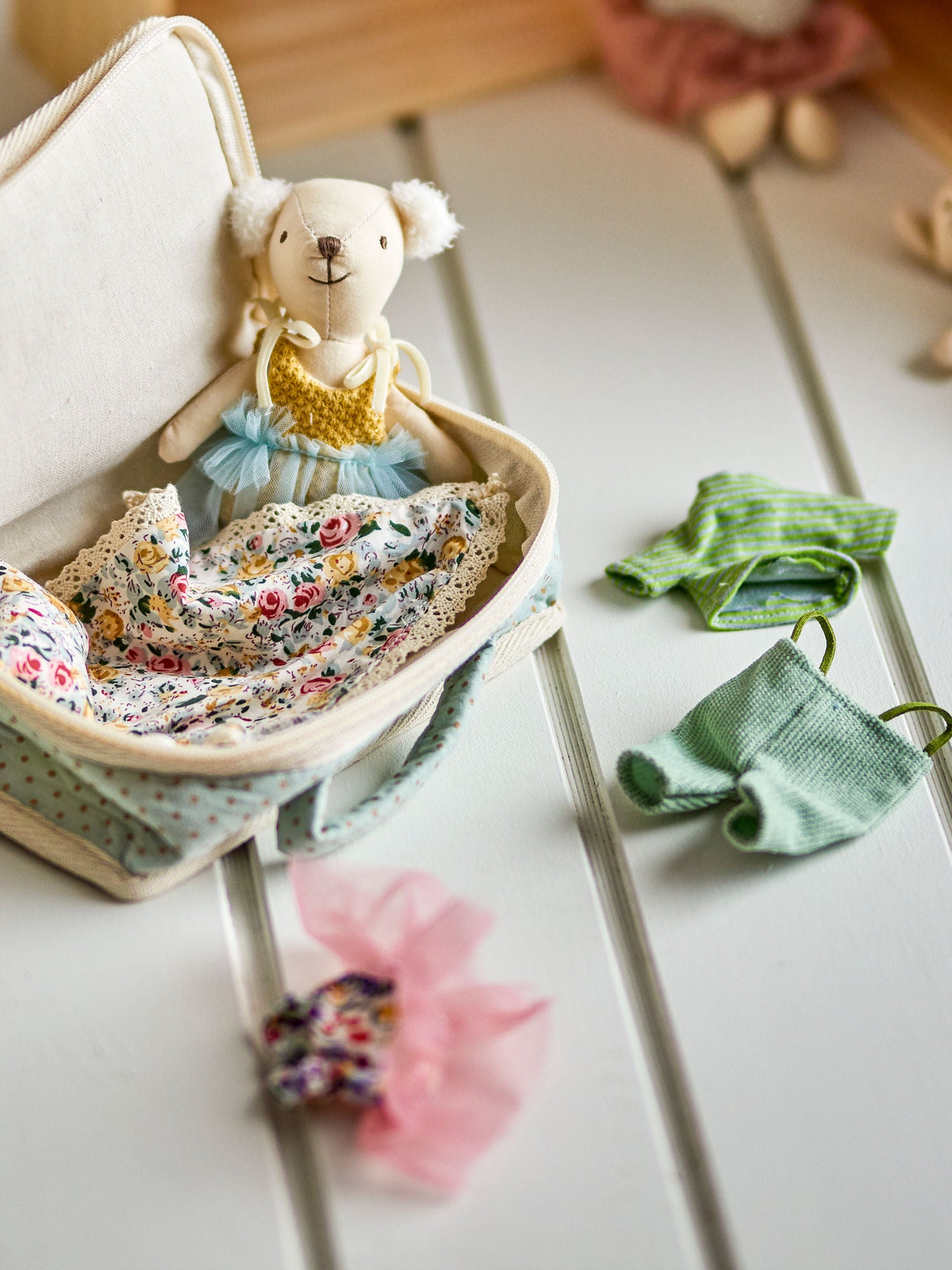 Bloomingville MINI Lara Dukke, Brun, Polyester