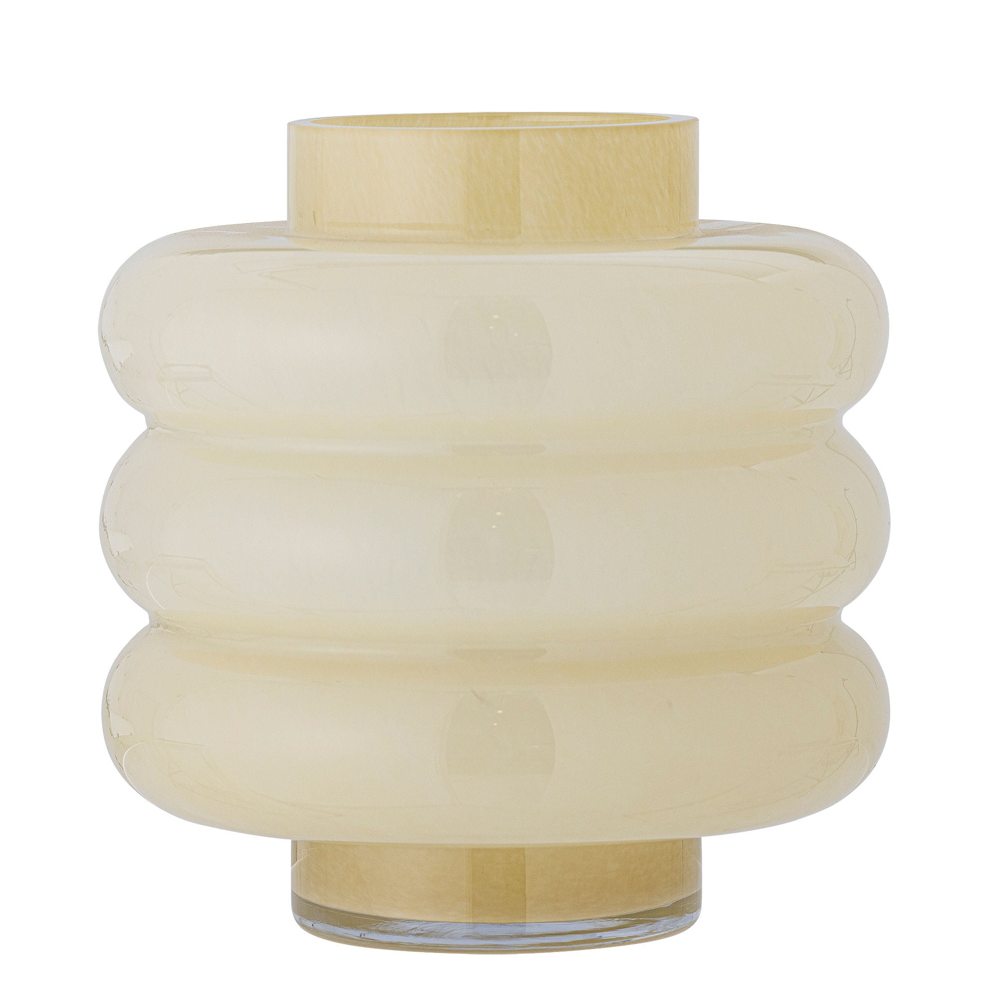 Bloomingville Sahara Vase, Gul, Glas
