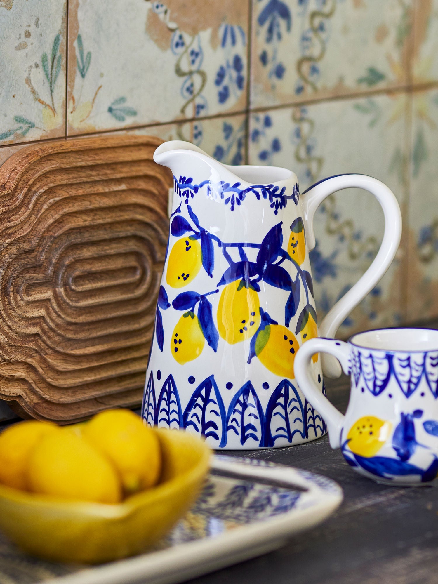 Creative Collection Maxima Kande, Blå, Stentøj