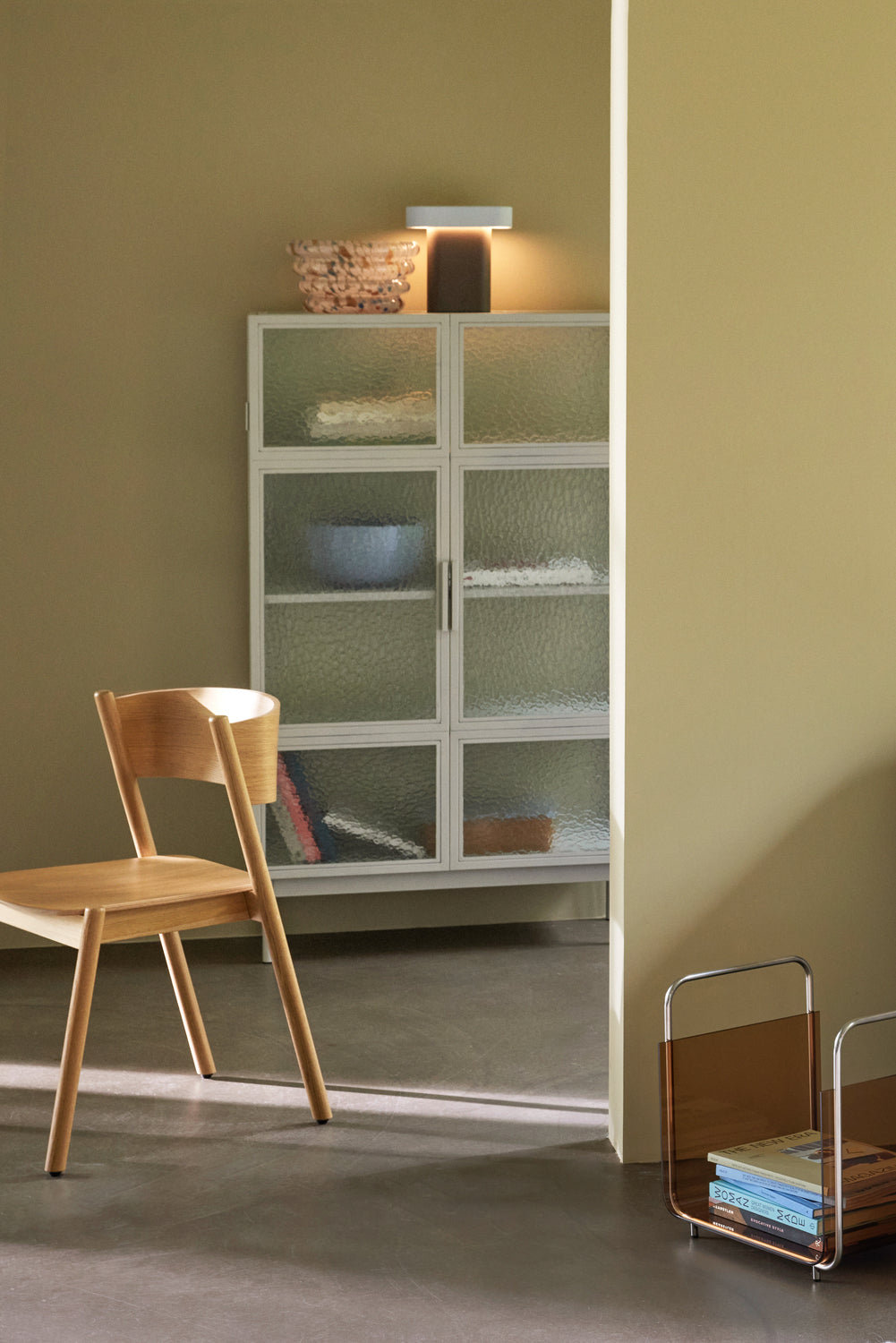 Oblique Spisestol Natur - 55x51xh80cm