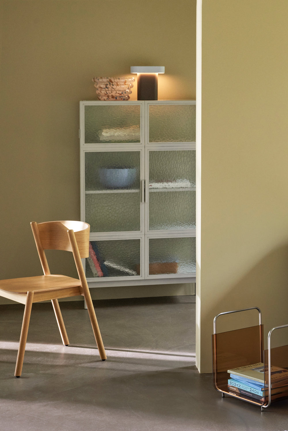 Oblique Spisestol Natur - 55x51xh80cm