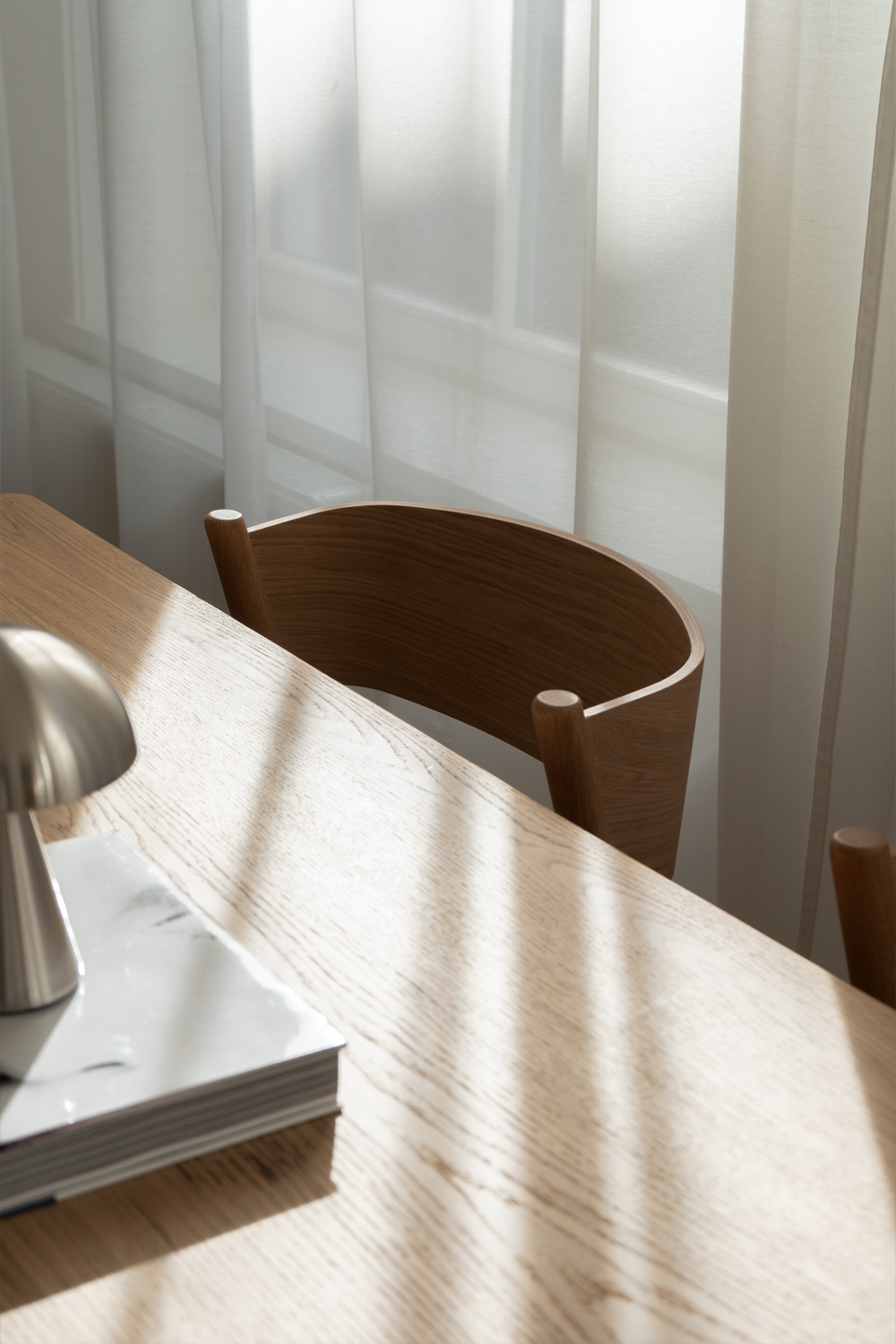 Oblique Spisestol Natur - 55x51xh80cm